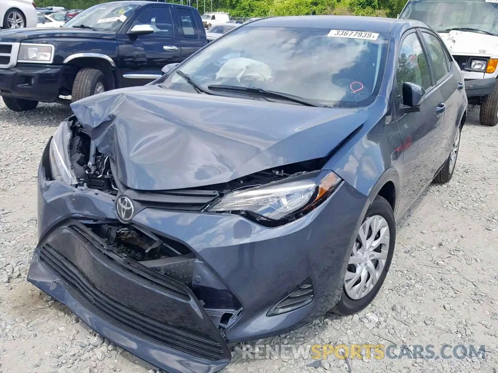 2 Photograph of a damaged car 5YFBURHE6KP929359 TOYOTA COROLLA 2019