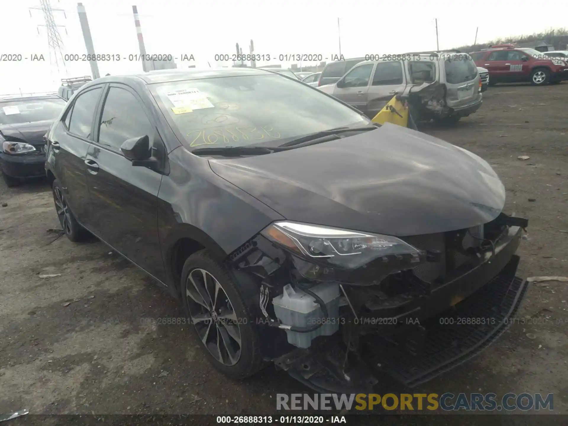 1 Photograph of a damaged car 5YFBURHE6KP929538 TOYOTA COROLLA 2019