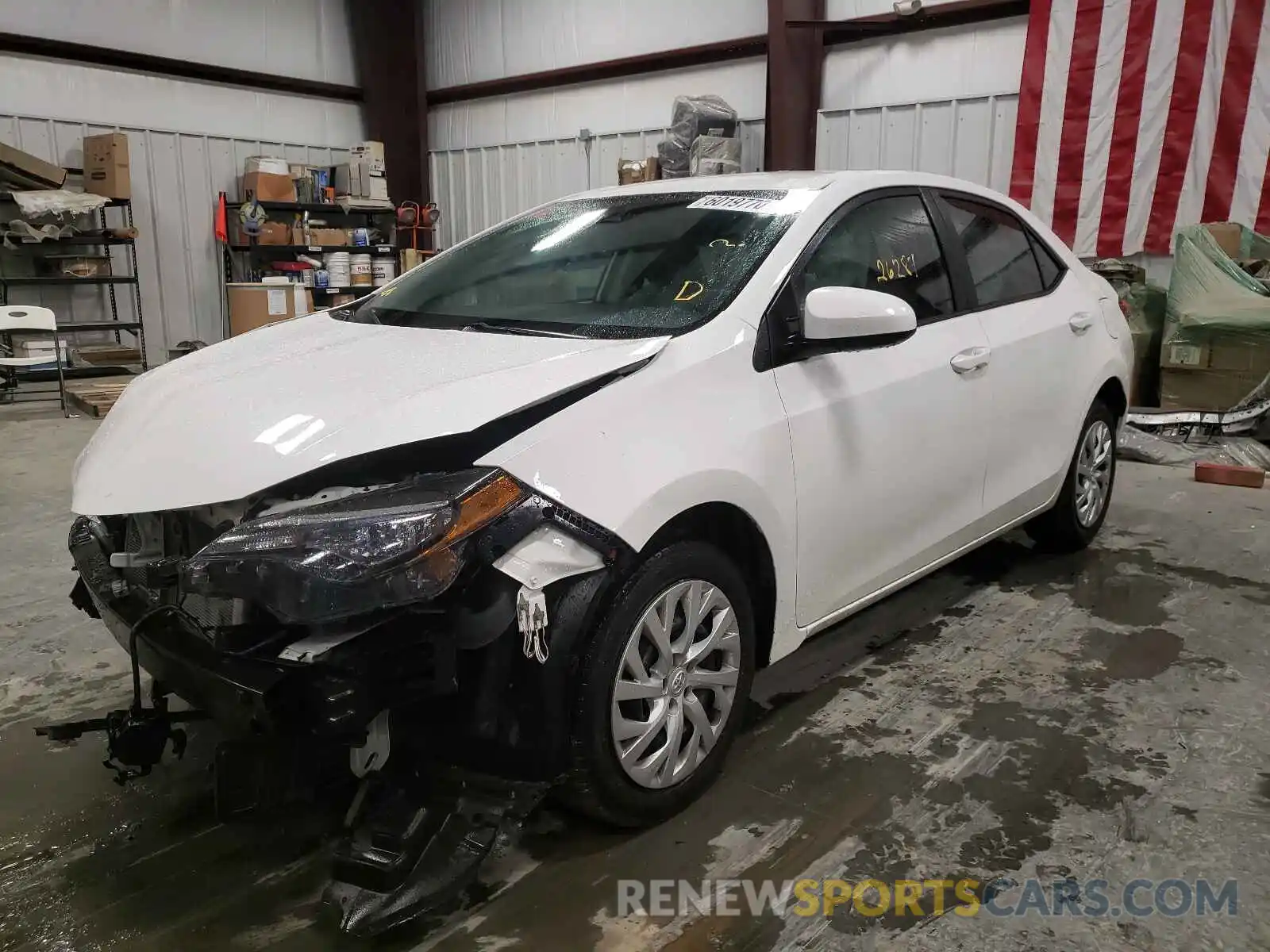 2 Photograph of a damaged car 5YFBURHE6KP929989 TOYOTA COROLLA 2019