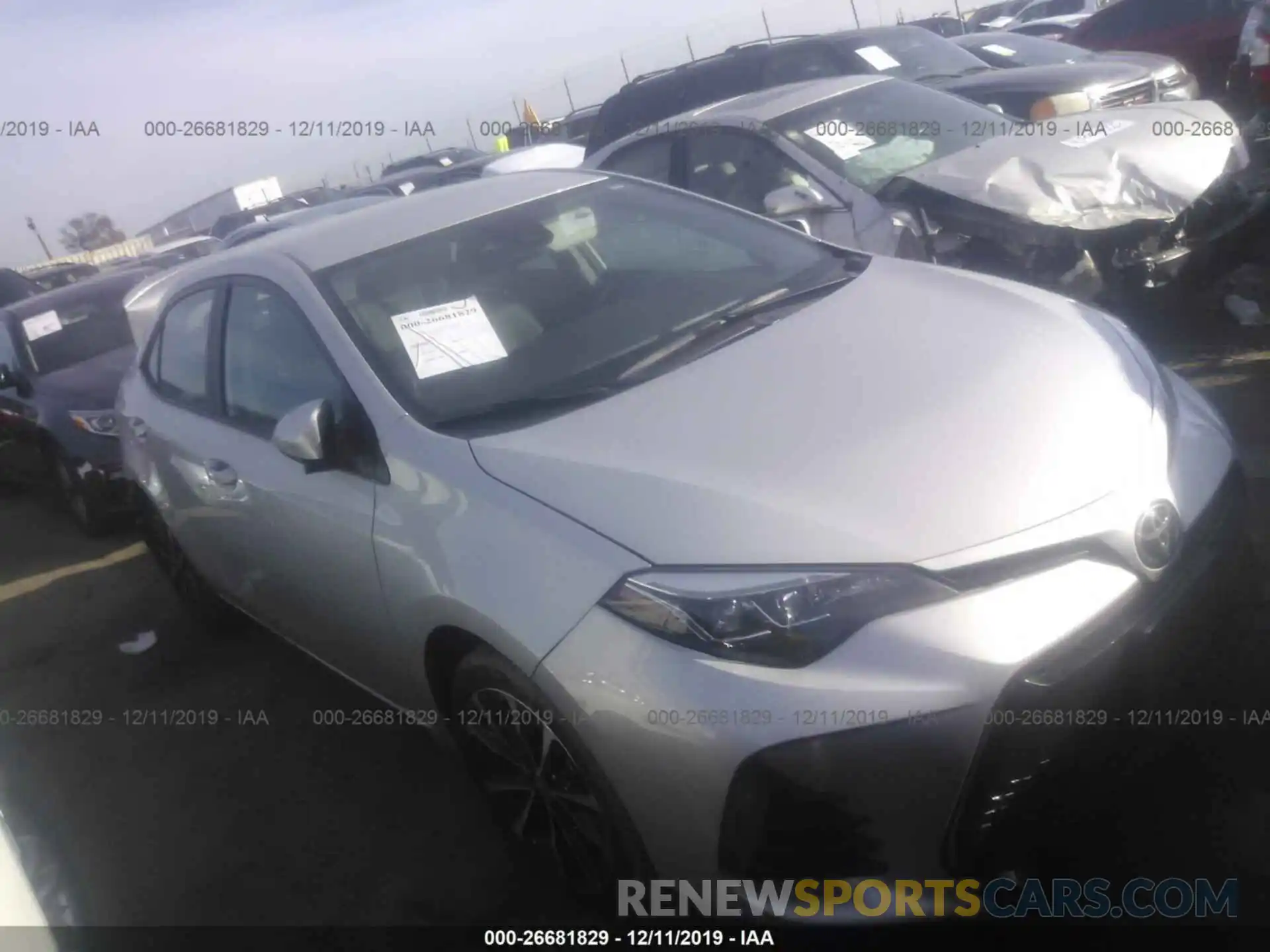 1 Photograph of a damaged car 5YFBURHE6KP930172 TOYOTA COROLLA 2019