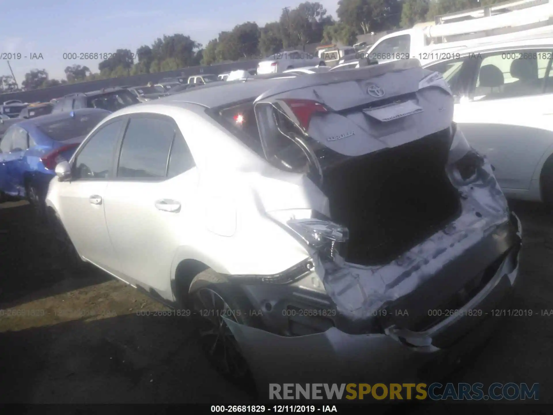 3 Photograph of a damaged car 5YFBURHE6KP930172 TOYOTA COROLLA 2019