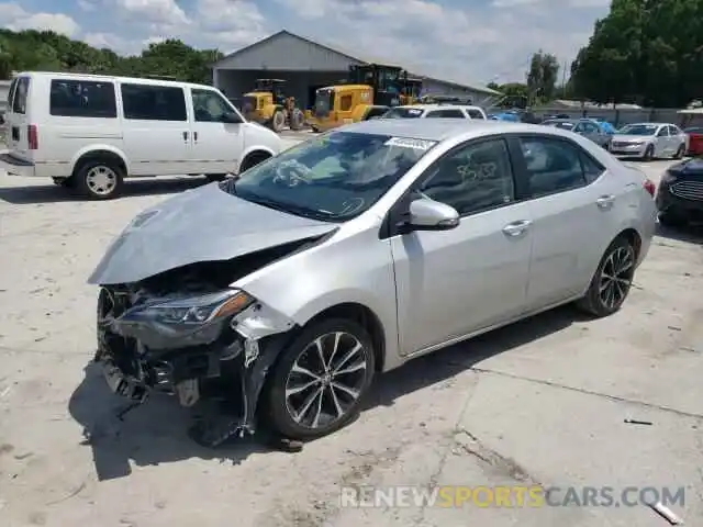 2 Photograph of a damaged car 5YFBURHE6KP930382 TOYOTA COROLLA 2019