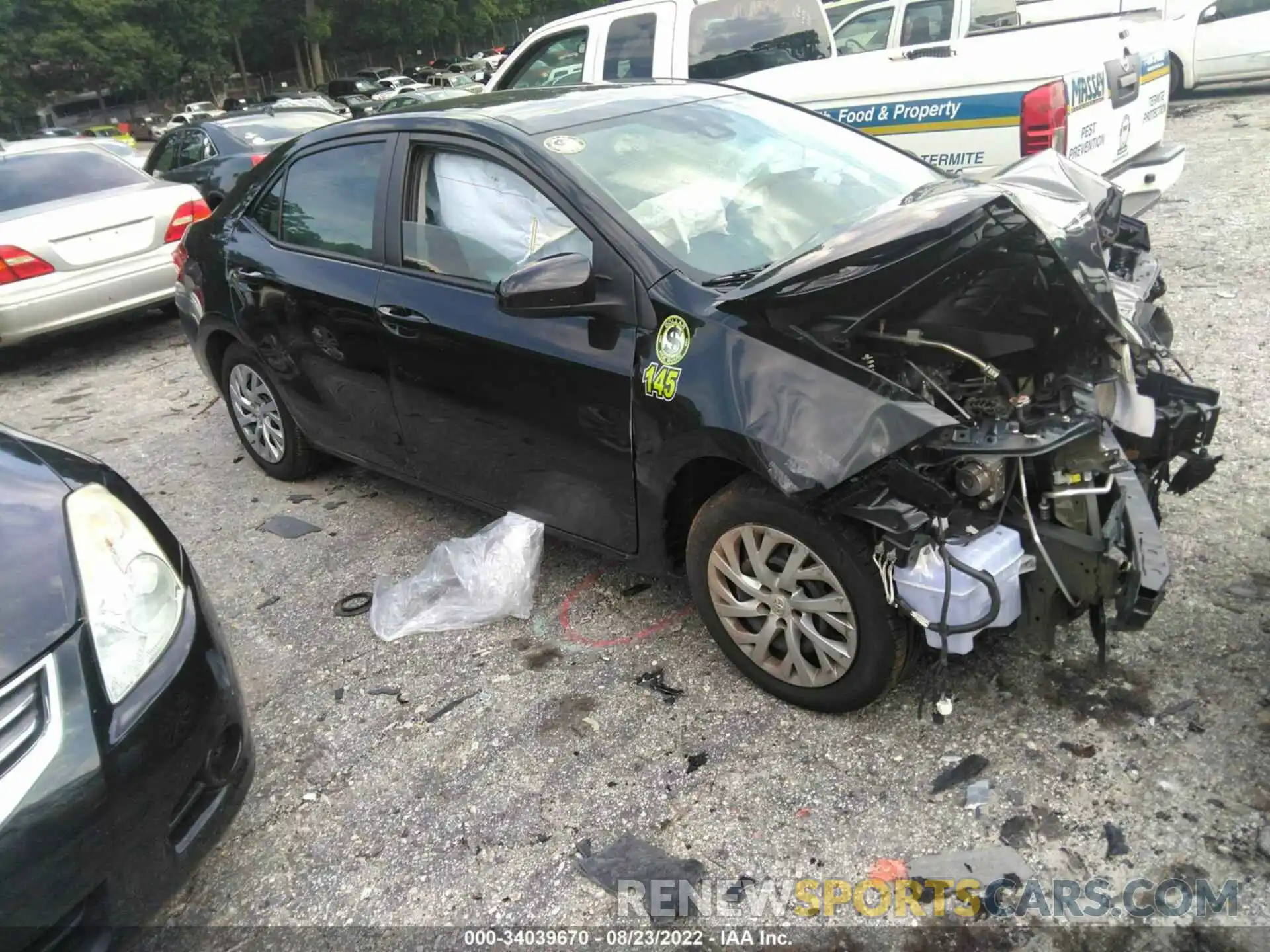 1 Photograph of a damaged car 5YFBURHE6KP930477 TOYOTA COROLLA 2019