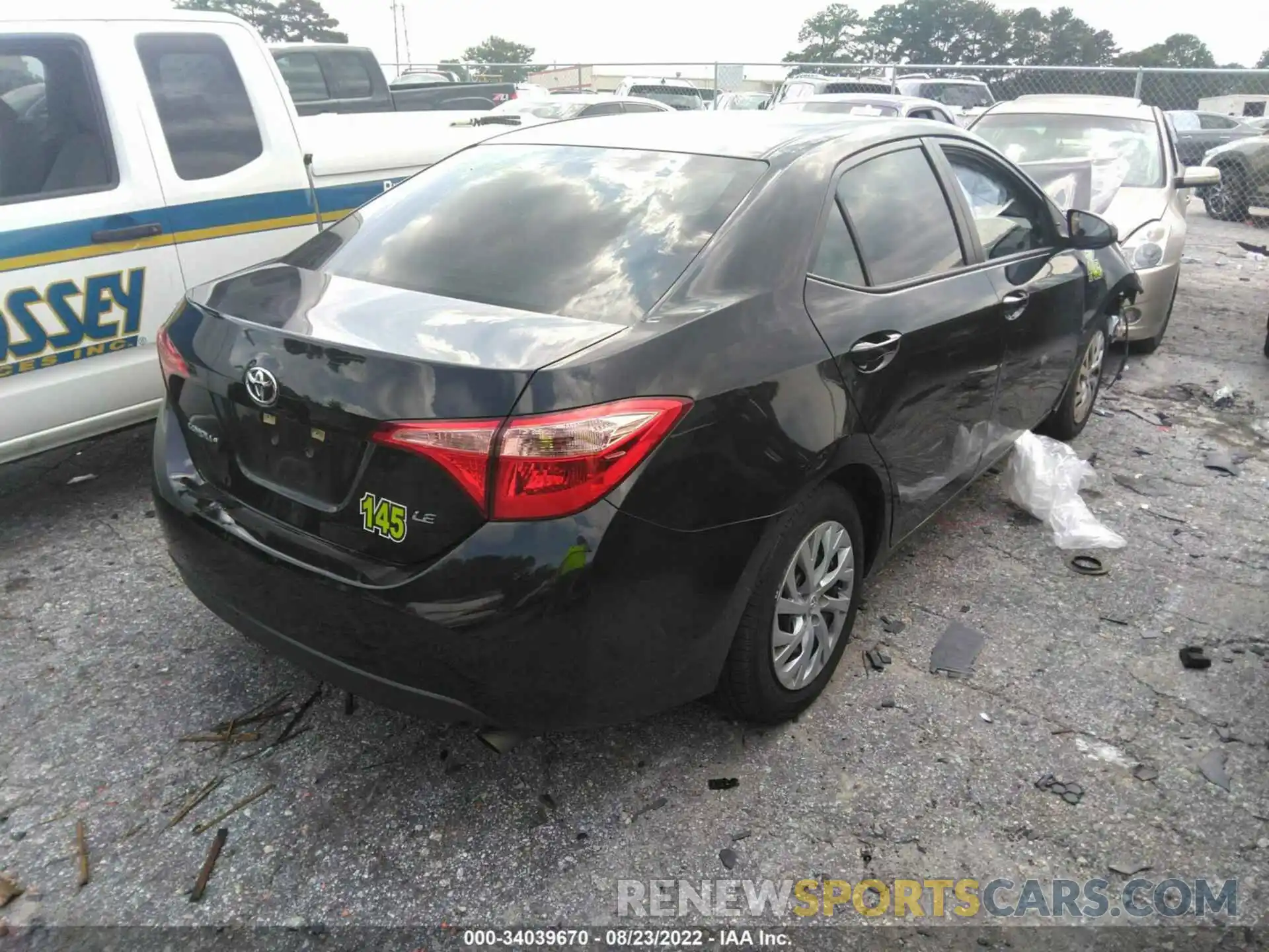 4 Photograph of a damaged car 5YFBURHE6KP930477 TOYOTA COROLLA 2019