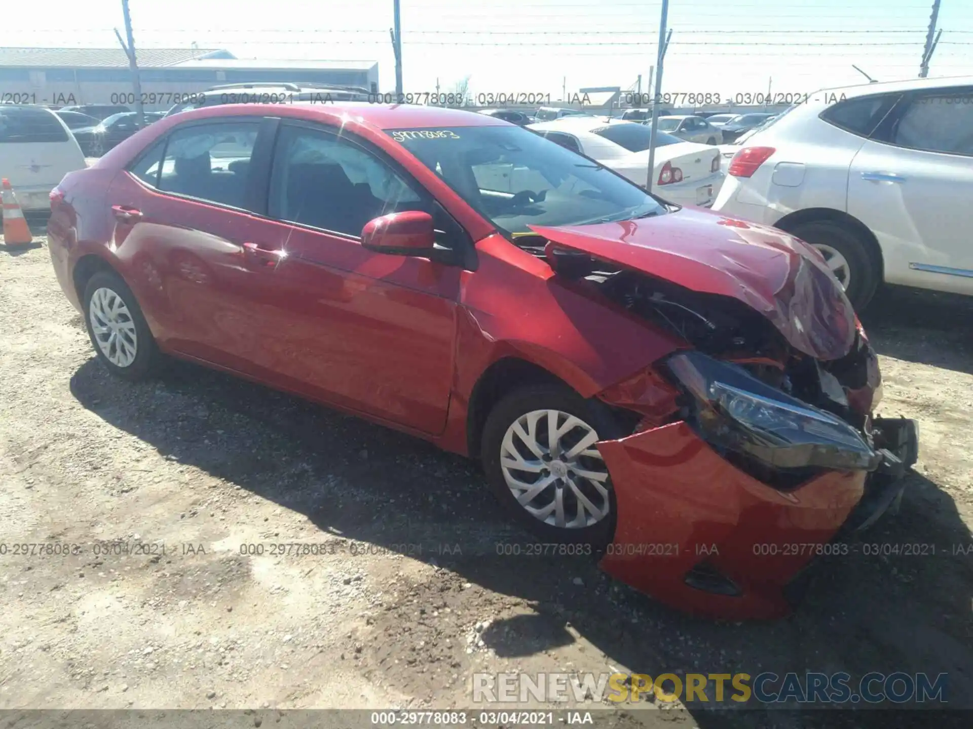 1 Photograph of a damaged car 5YFBURHE6KP930589 TOYOTA COROLLA 2019