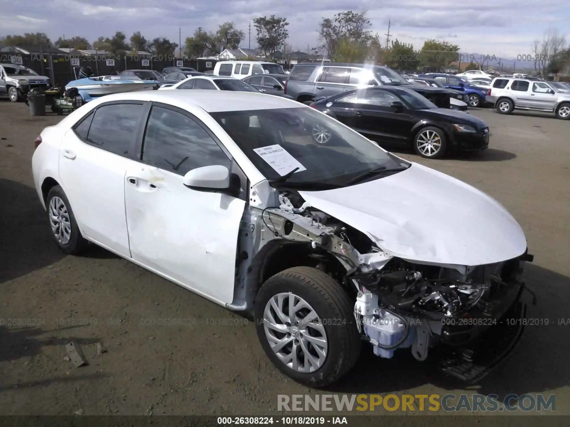 1 Photograph of a damaged car 5YFBURHE6KP931497 TOYOTA COROLLA 2019