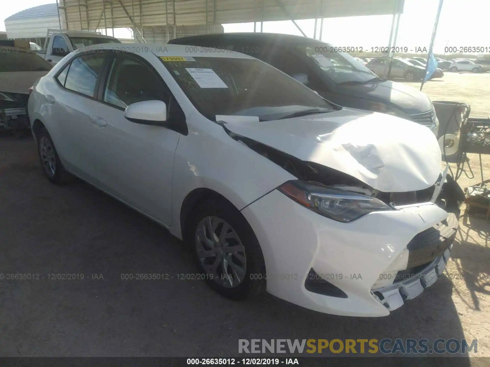 1 Photograph of a damaged car 5YFBURHE6KP931547 TOYOTA COROLLA 2019