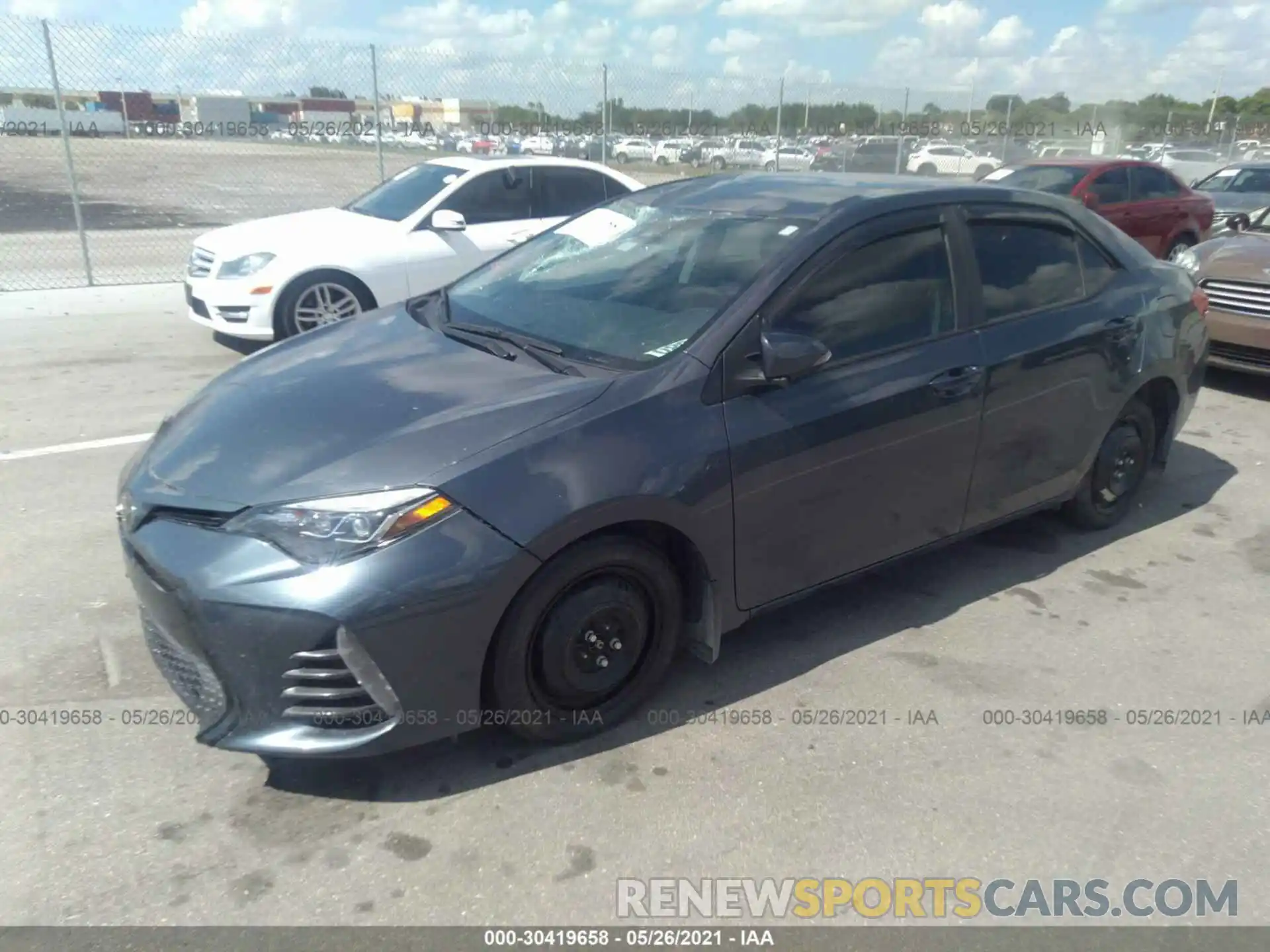 2 Photograph of a damaged car 5YFBURHE6KP931600 TOYOTA COROLLA 2019