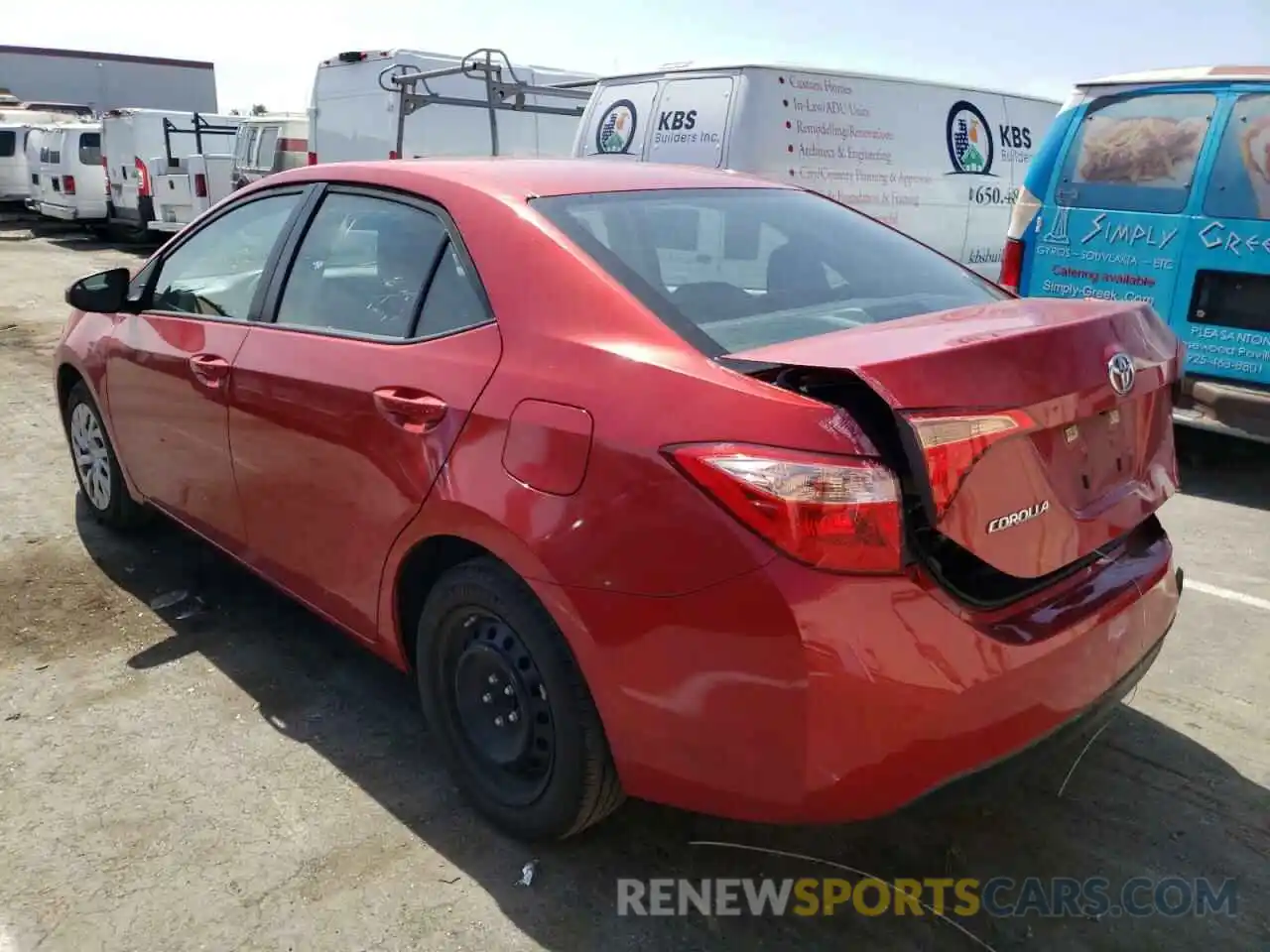 3 Photograph of a damaged car 5YFBURHE6KP931936 TOYOTA COROLLA 2019