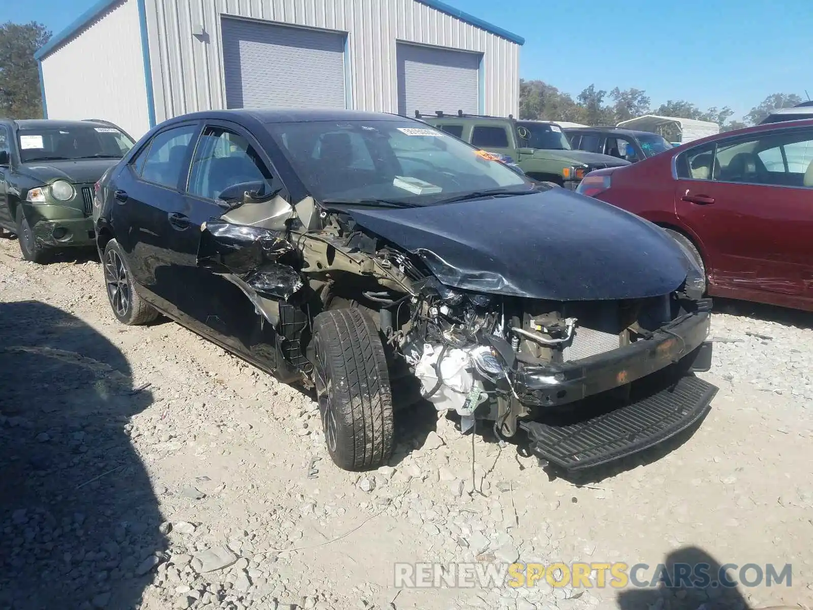 1 Photograph of a damaged car 5YFBURHE6KP931998 TOYOTA COROLLA 2019