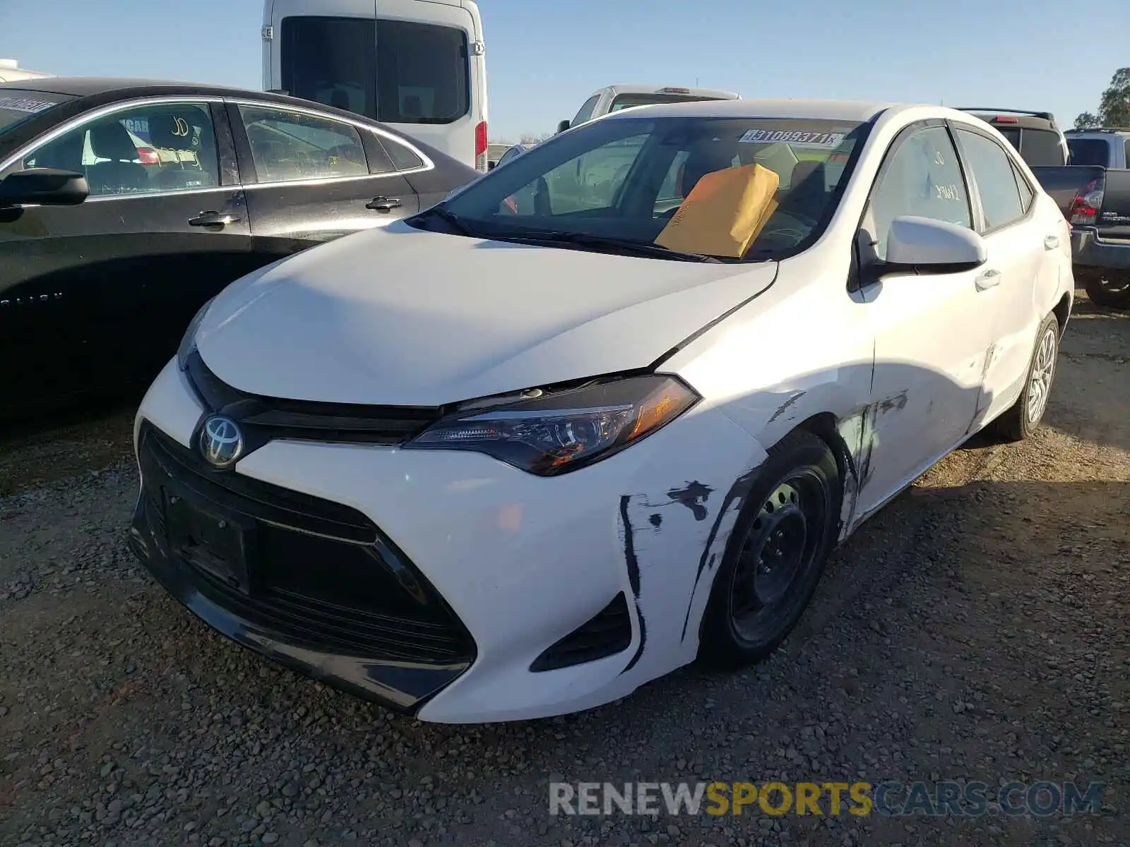 2 Photograph of a damaged car 5YFBURHE6KP932147 TOYOTA COROLLA 2019