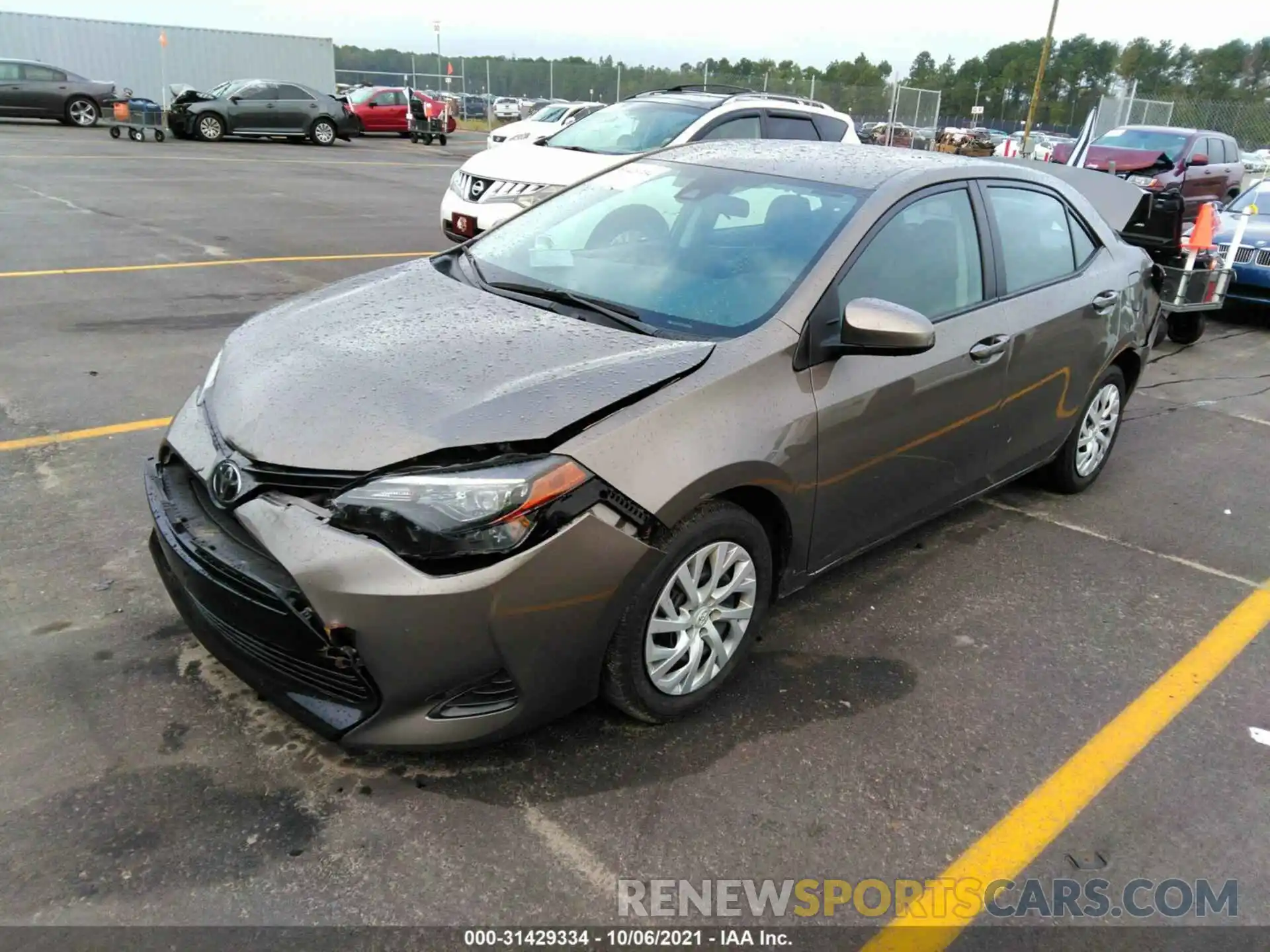 2 Photograph of a damaged car 5YFBURHE6KP932293 TOYOTA COROLLA 2019