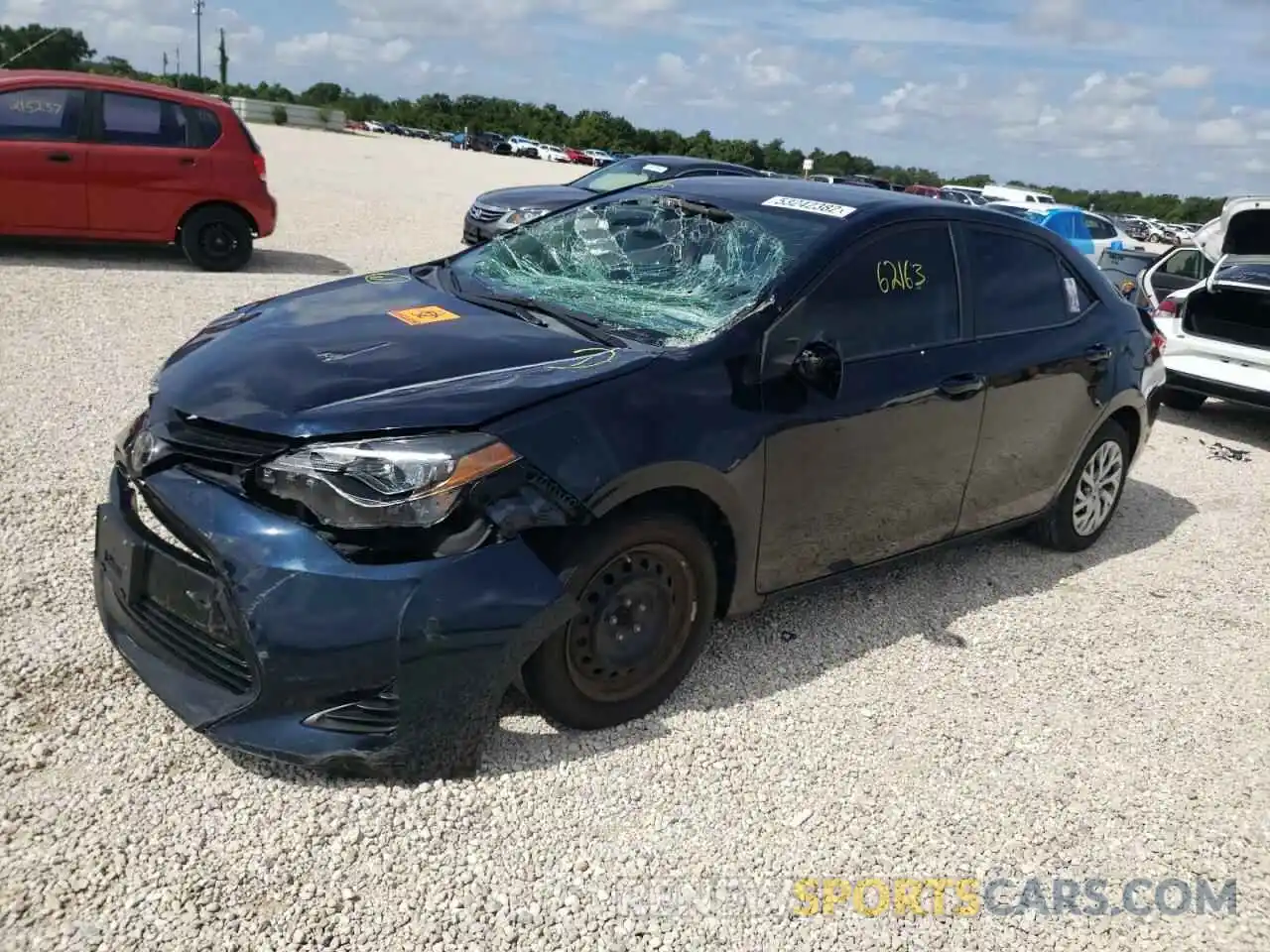 2 Photograph of a damaged car 5YFBURHE6KP932553 TOYOTA COROLLA 2019