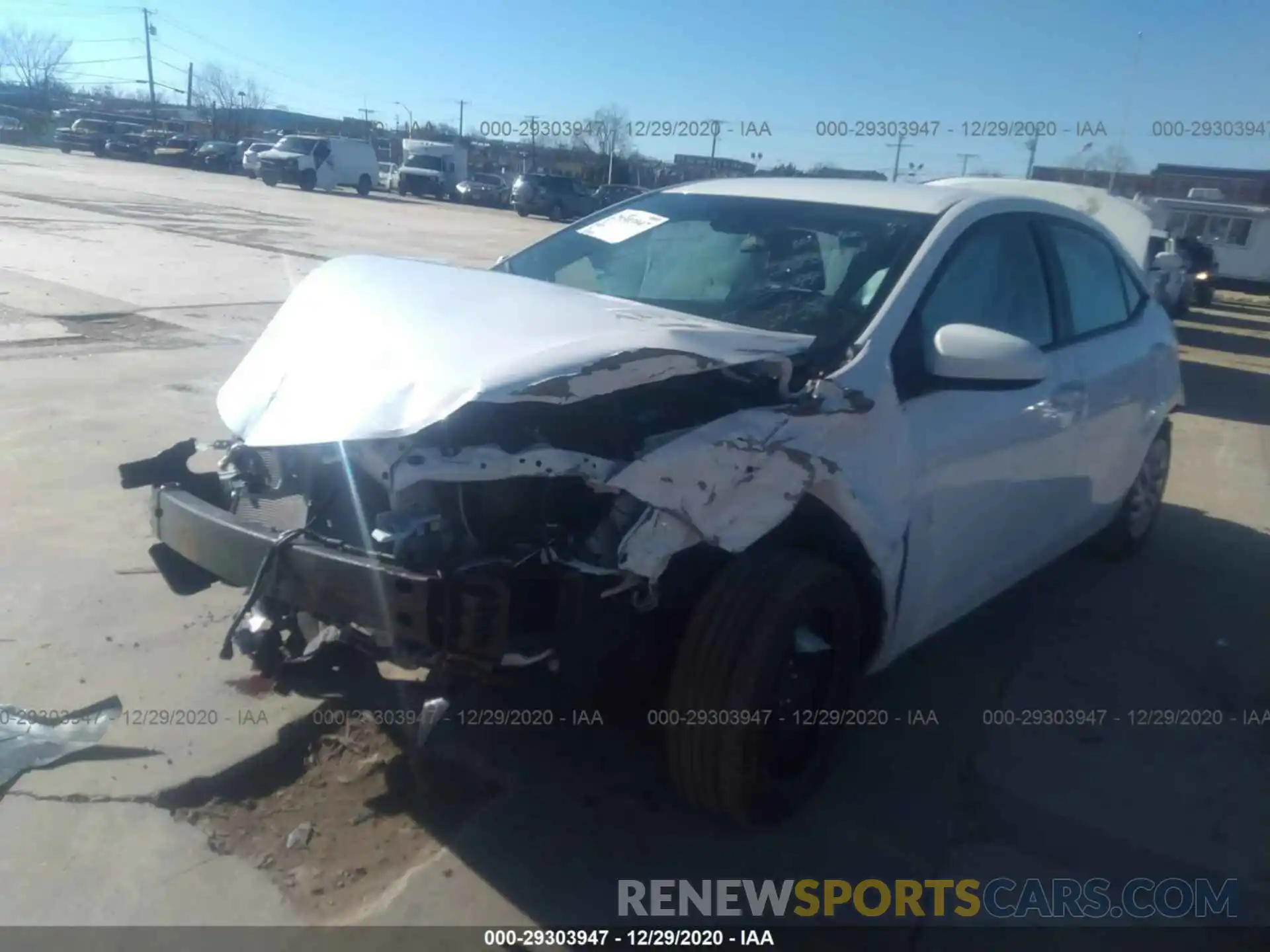 2 Photograph of a damaged car 5YFBURHE6KP932844 TOYOTA COROLLA 2019