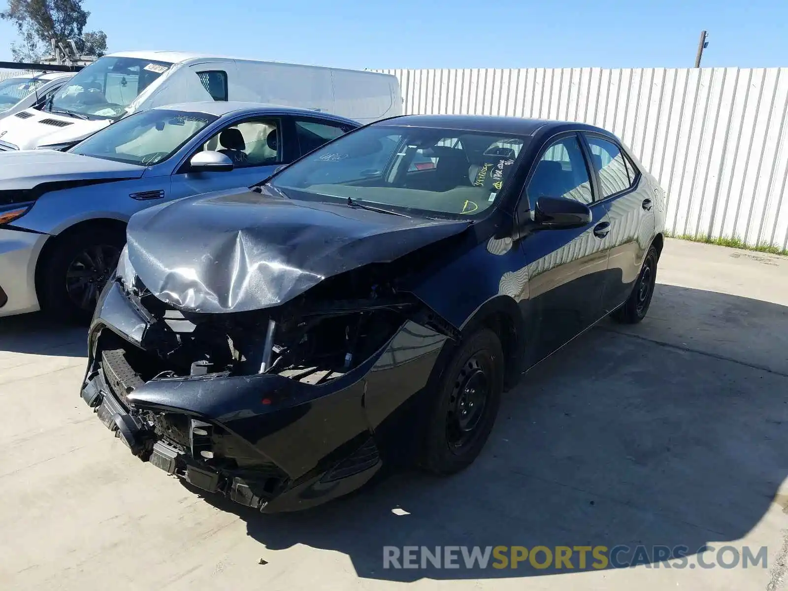 2 Photograph of a damaged car 5YFBURHE6KP932858 TOYOTA COROLLA 2019