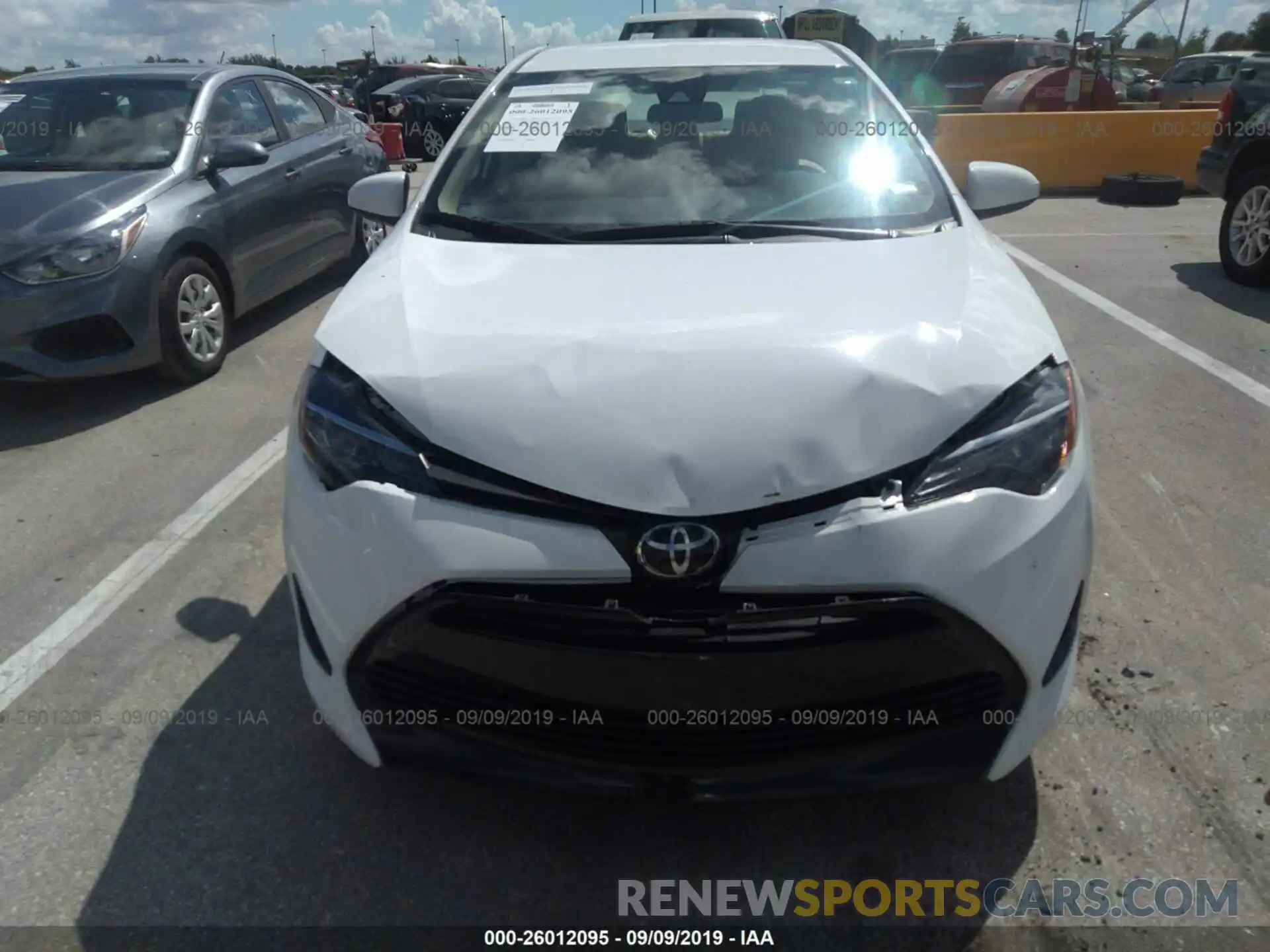 6 Photograph of a damaged car 5YFBURHE6KP933377 TOYOTA COROLLA 2019