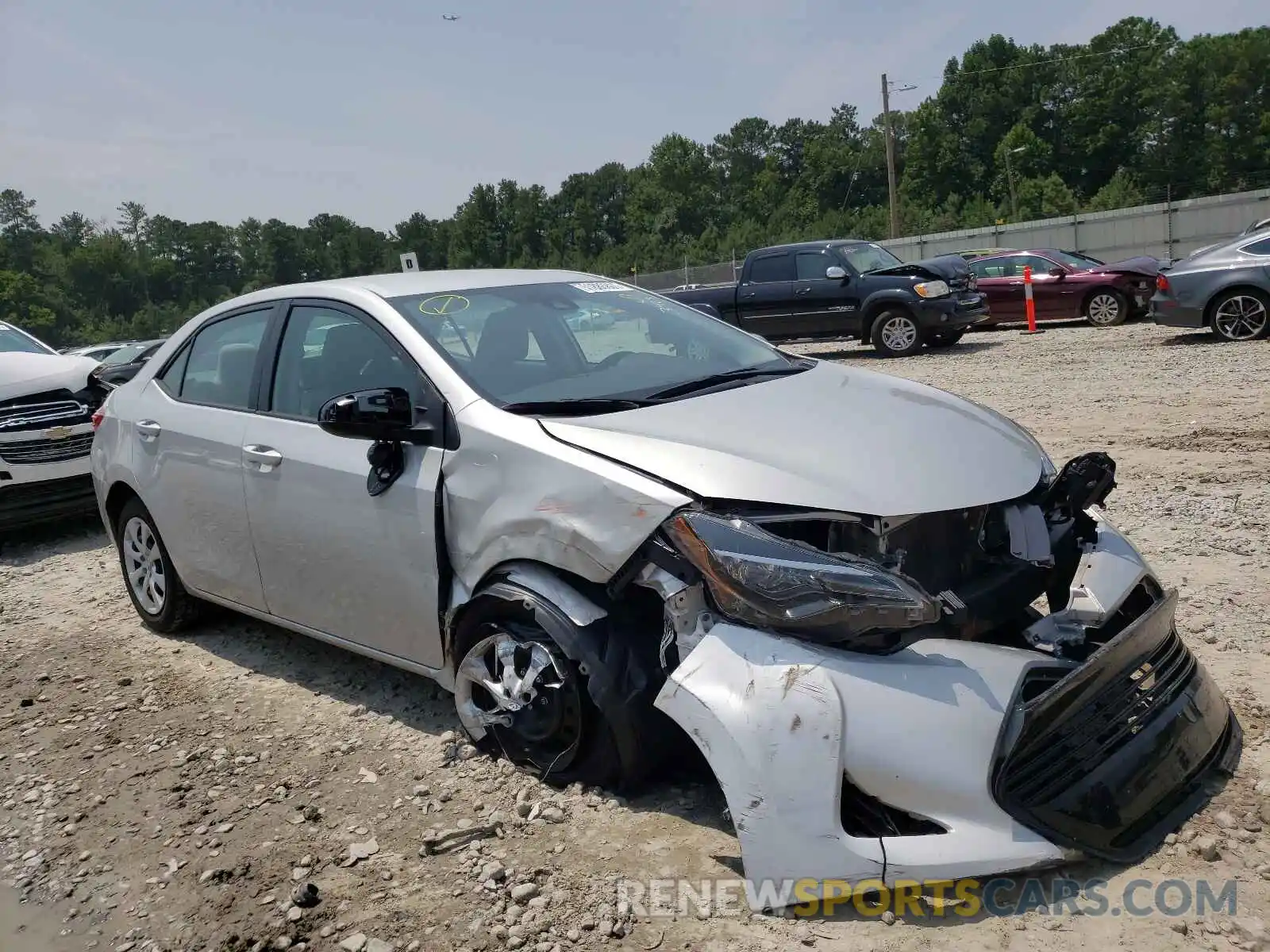 1 Photograph of a damaged car 5YFBURHE6KP933413 TOYOTA COROLLA 2019