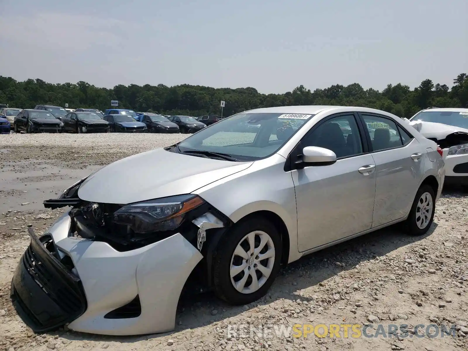 2 Photograph of a damaged car 5YFBURHE6KP933413 TOYOTA COROLLA 2019