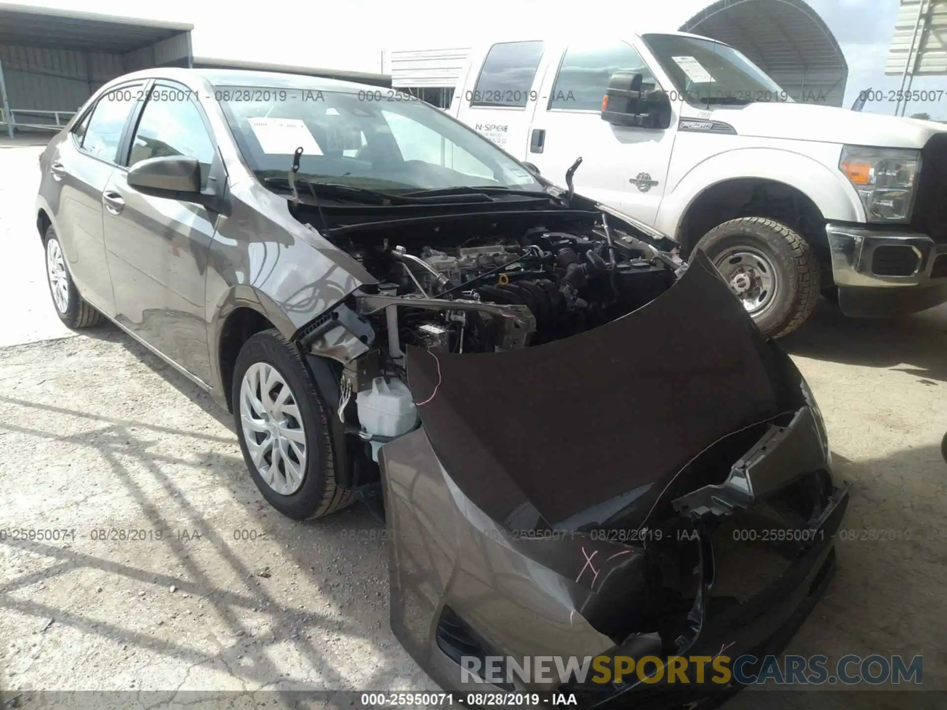 1 Photograph of a damaged car 5YFBURHE6KP934044 TOYOTA COROLLA 2019