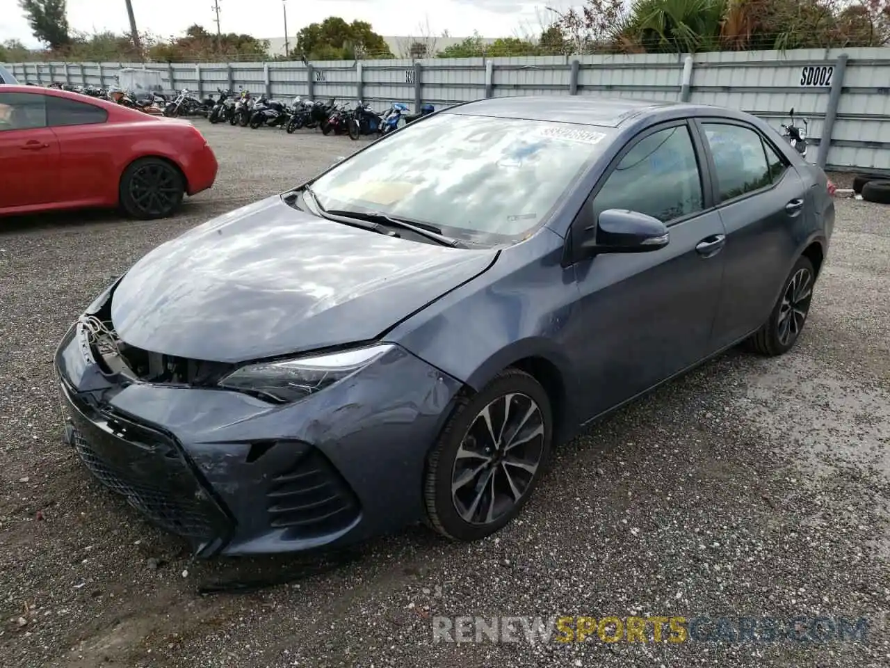 2 Photograph of a damaged car 5YFBURHE6KP934058 TOYOTA COROLLA 2019