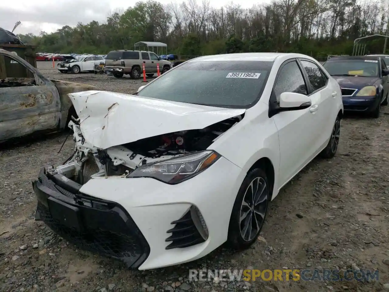 2 Photograph of a damaged car 5YFBURHE6KP934089 TOYOTA COROLLA 2019