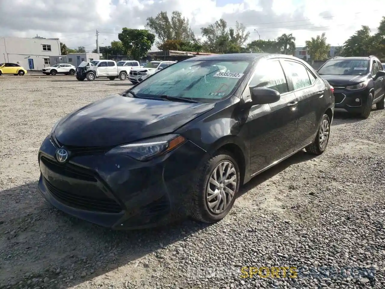 2 Photograph of a damaged car 5YFBURHE6KP934531 TOYOTA COROLLA 2019