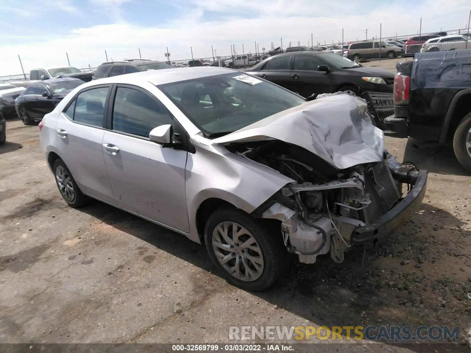 1 Photograph of a damaged car 5YFBURHE6KP934609 TOYOTA COROLLA 2019