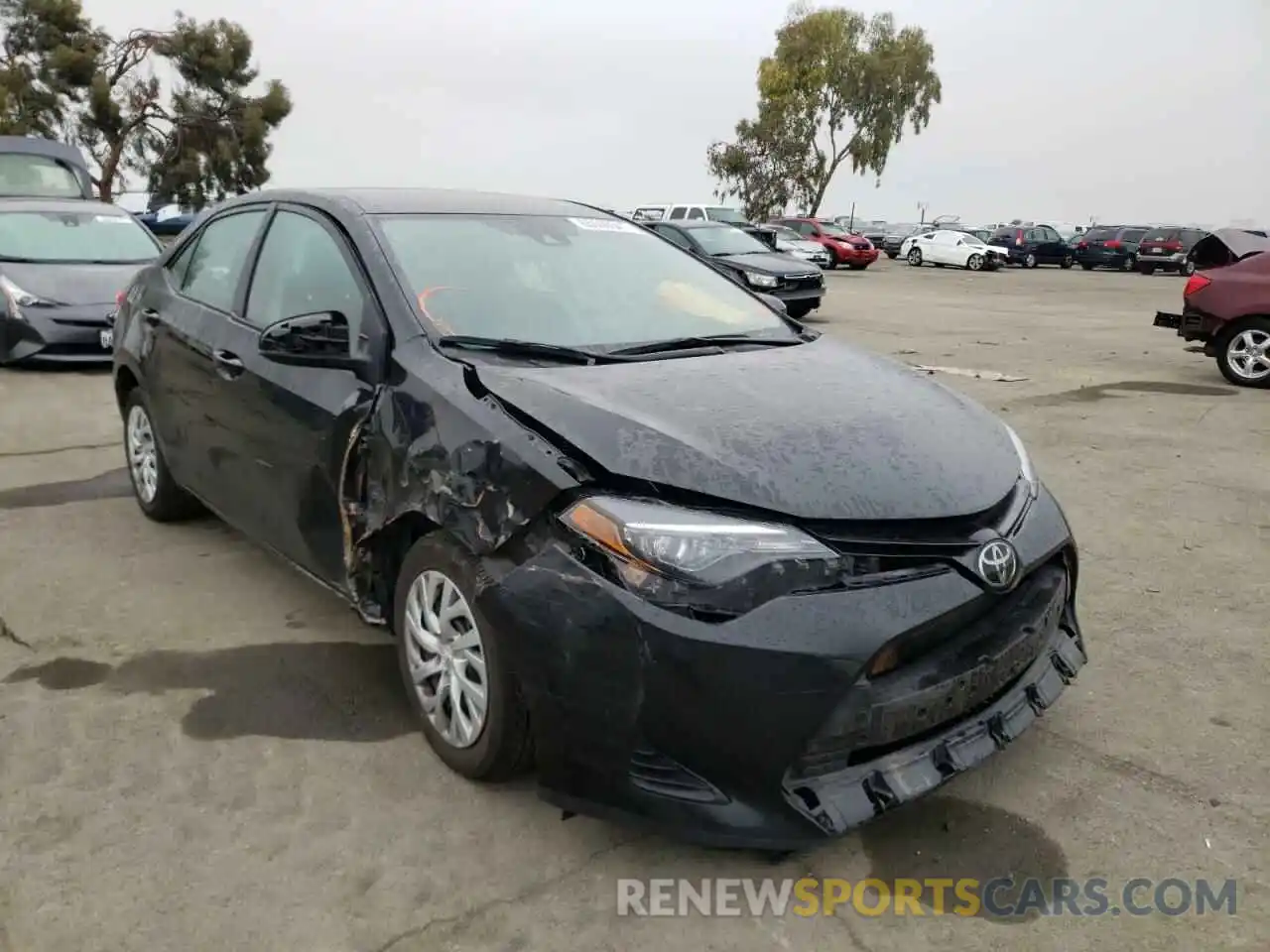 1 Photograph of a damaged car 5YFBURHE6KP934853 TOYOTA COROLLA 2019