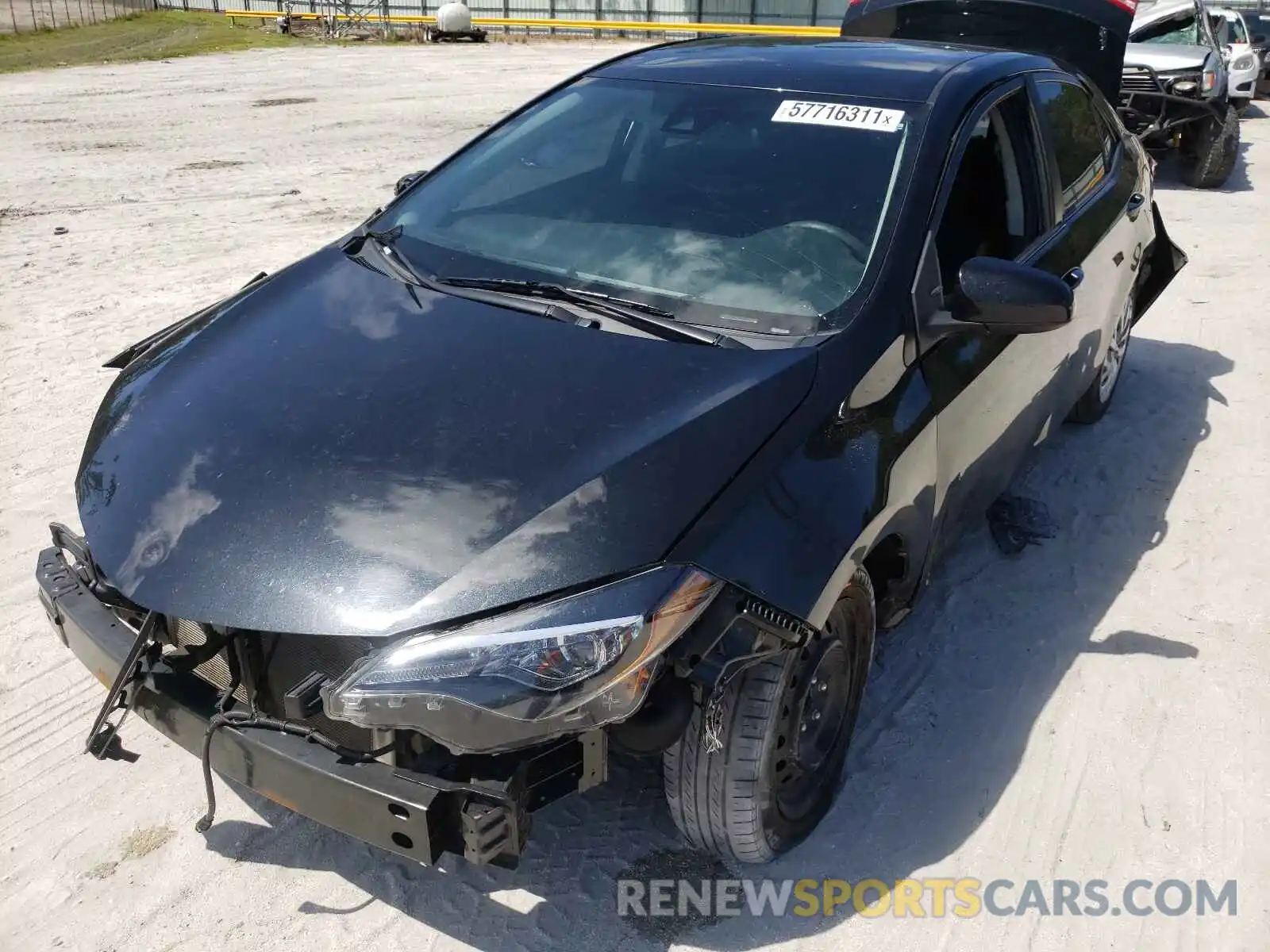 2 Photograph of a damaged car 5YFBURHE6KP935095 TOYOTA COROLLA 2019