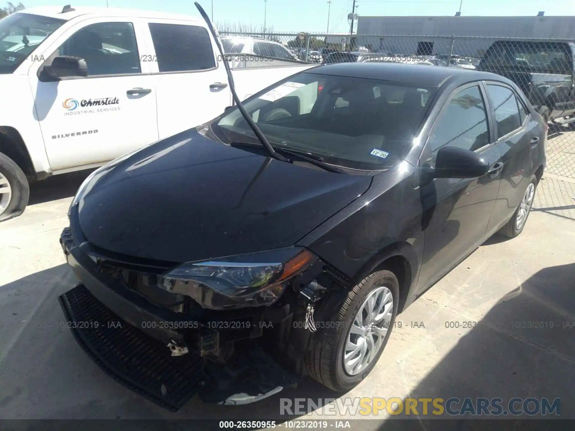 2 Photograph of a damaged car 5YFBURHE6KP935193 TOYOTA COROLLA 2019