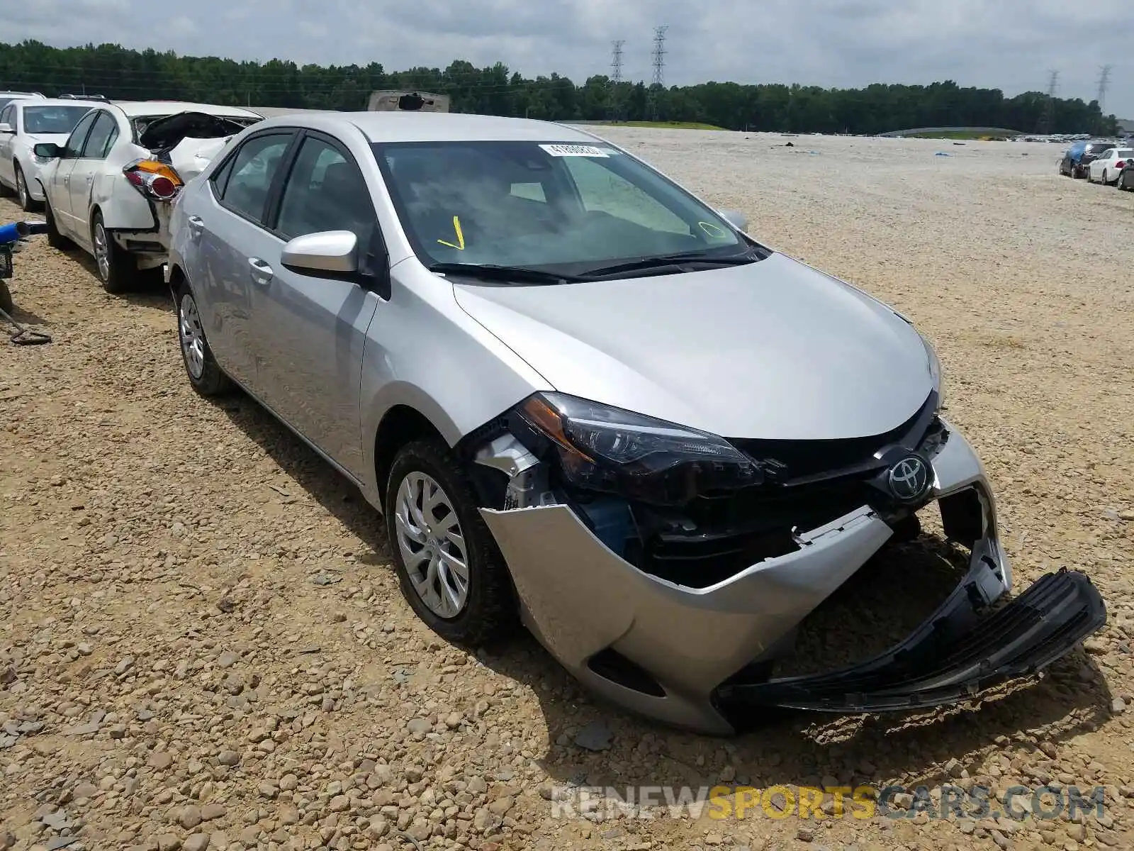 1 Photograph of a damaged car 5YFBURHE6KP935260 TOYOTA COROLLA 2019