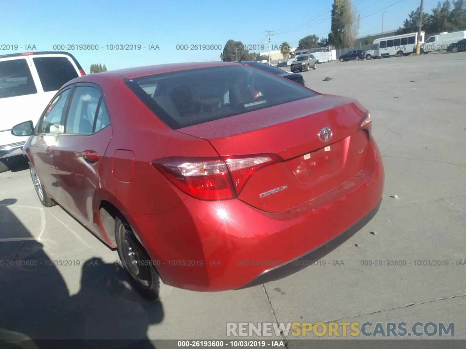 3 Photograph of a damaged car 5YFBURHE6KP935369 TOYOTA COROLLA 2019