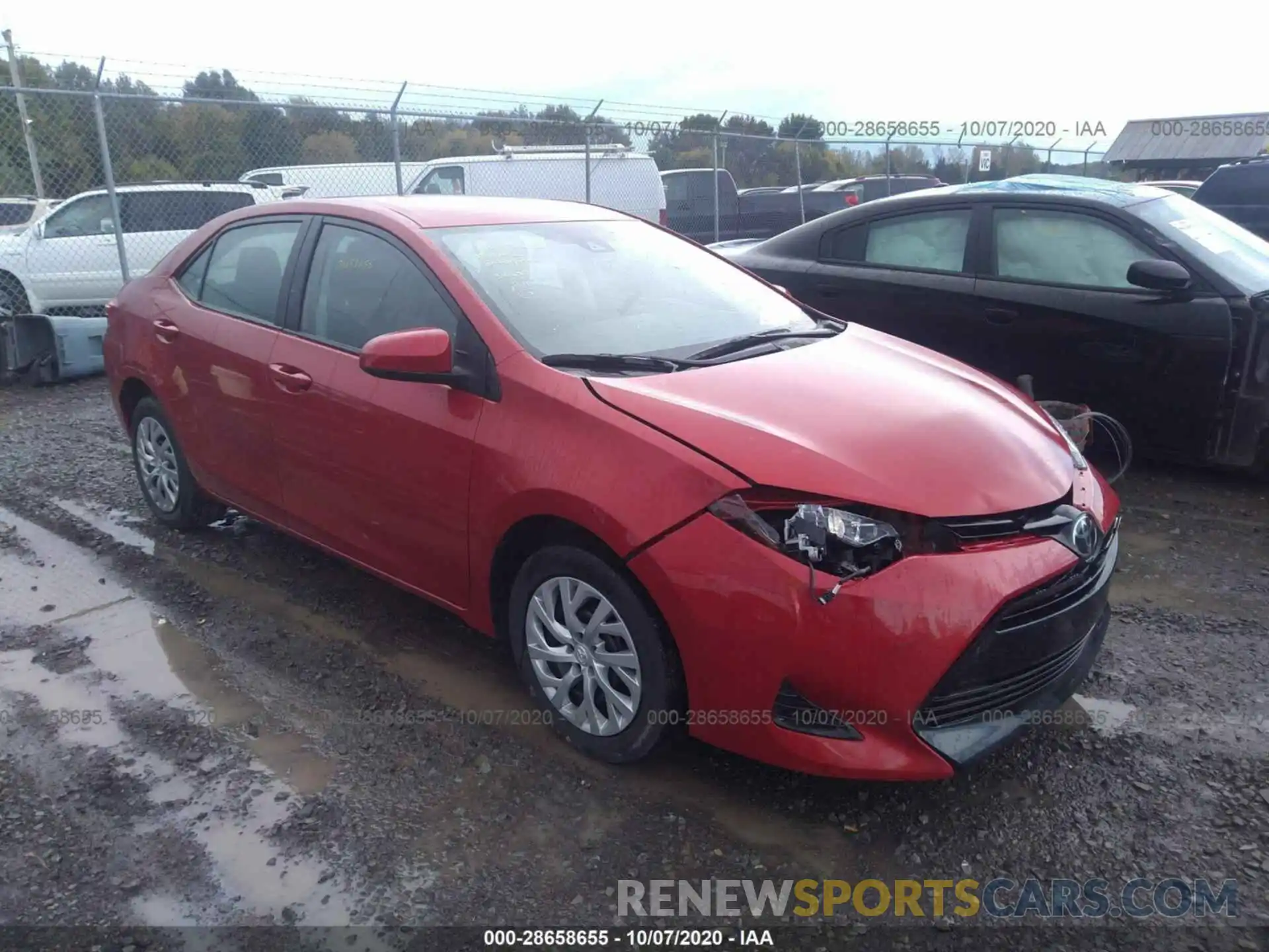 1 Photograph of a damaged car 5YFBURHE6KP935405 TOYOTA COROLLA 2019