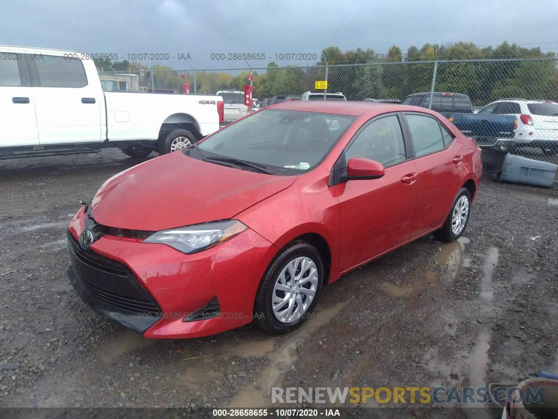 2 Photograph of a damaged car 5YFBURHE6KP935405 TOYOTA COROLLA 2019