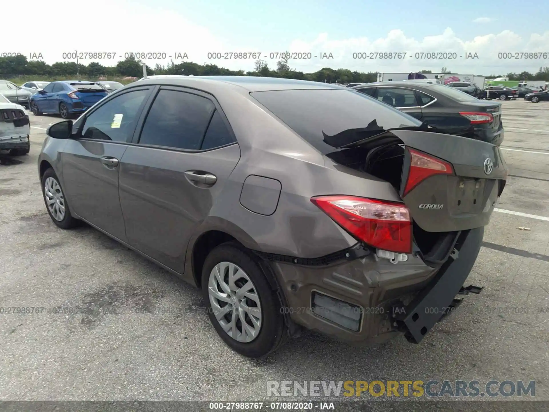 3 Photograph of a damaged car 5YFBURHE6KP935422 TOYOTA COROLLA 2019