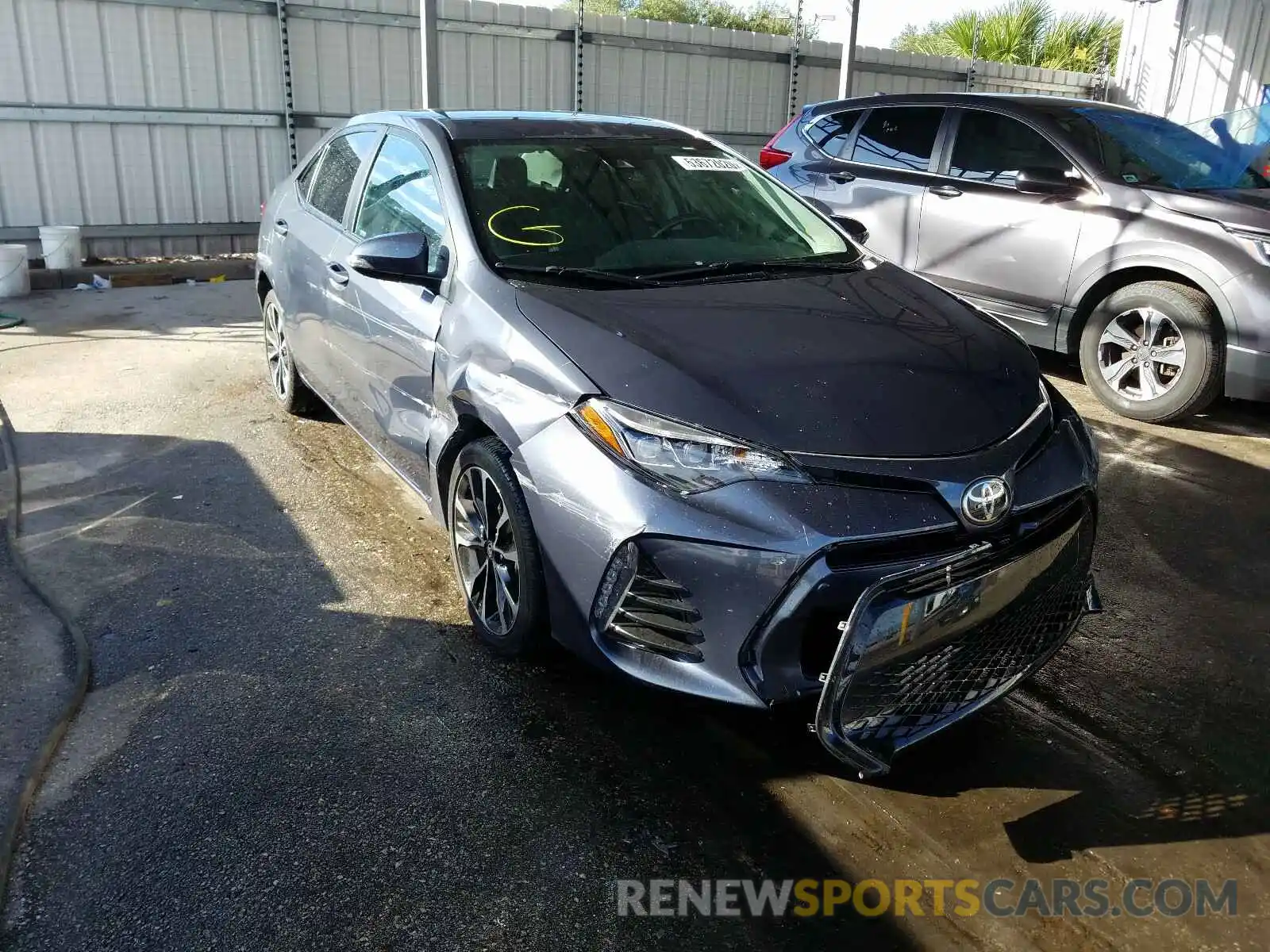 1 Photograph of a damaged car 5YFBURHE6KP935467 TOYOTA COROLLA 2019