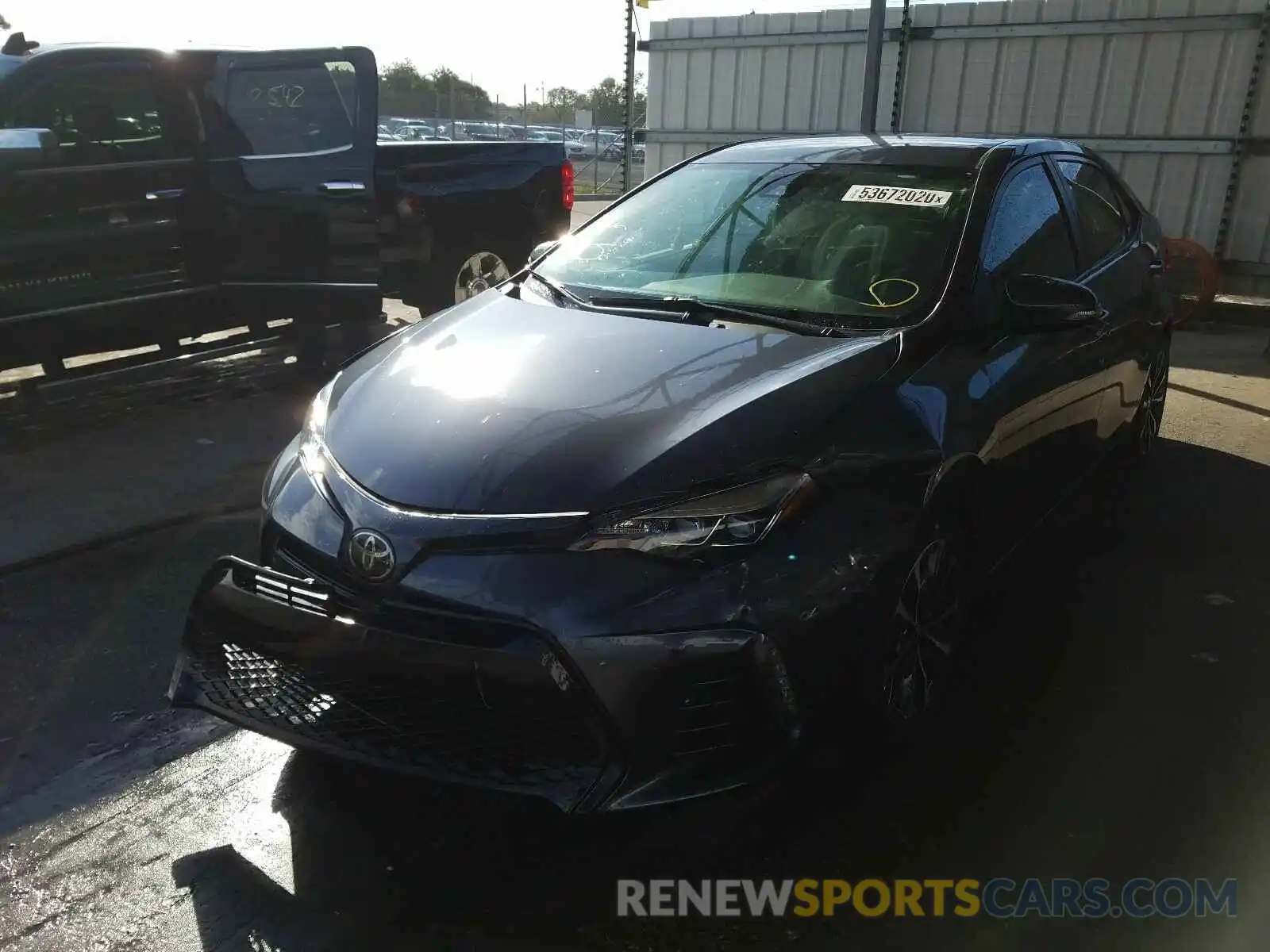 2 Photograph of a damaged car 5YFBURHE6KP935467 TOYOTA COROLLA 2019