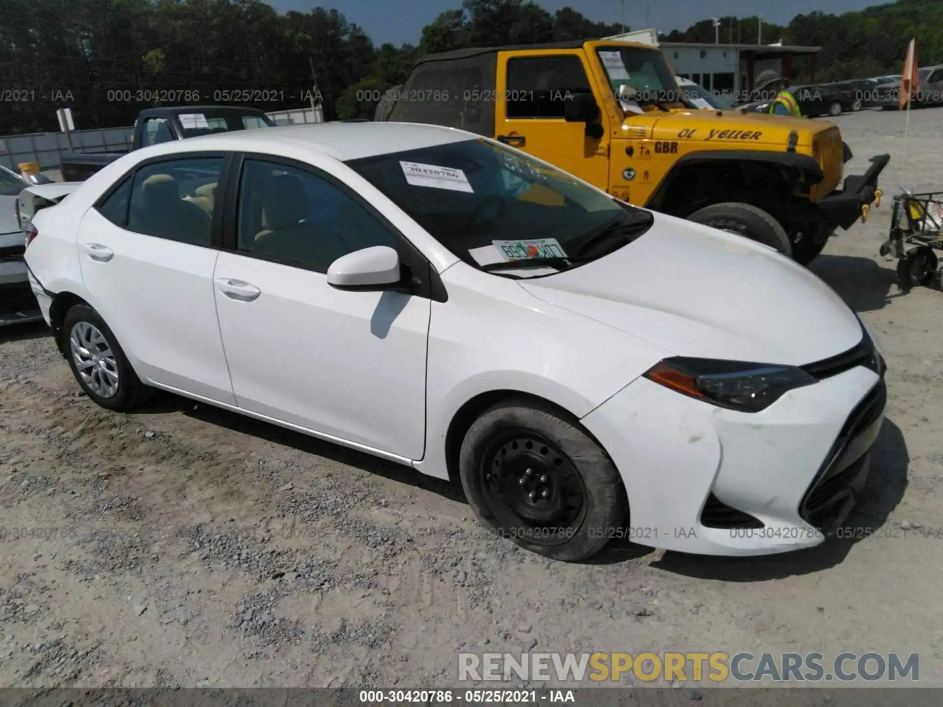 1 Photograph of a damaged car 5YFBURHE6KP935470 TOYOTA COROLLA 2019