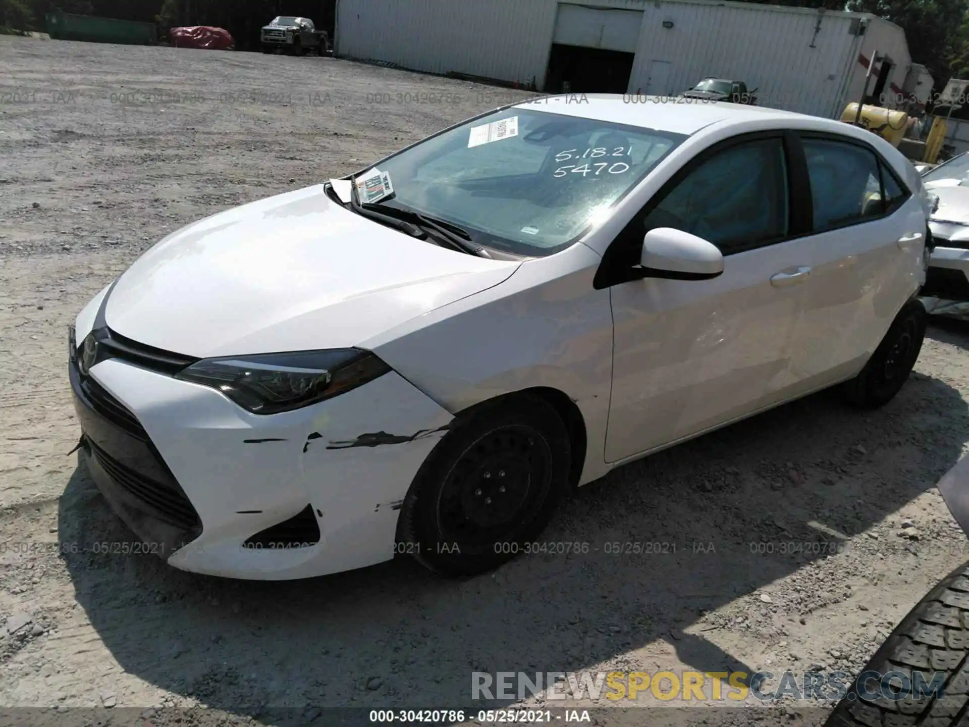 2 Photograph of a damaged car 5YFBURHE6KP935470 TOYOTA COROLLA 2019