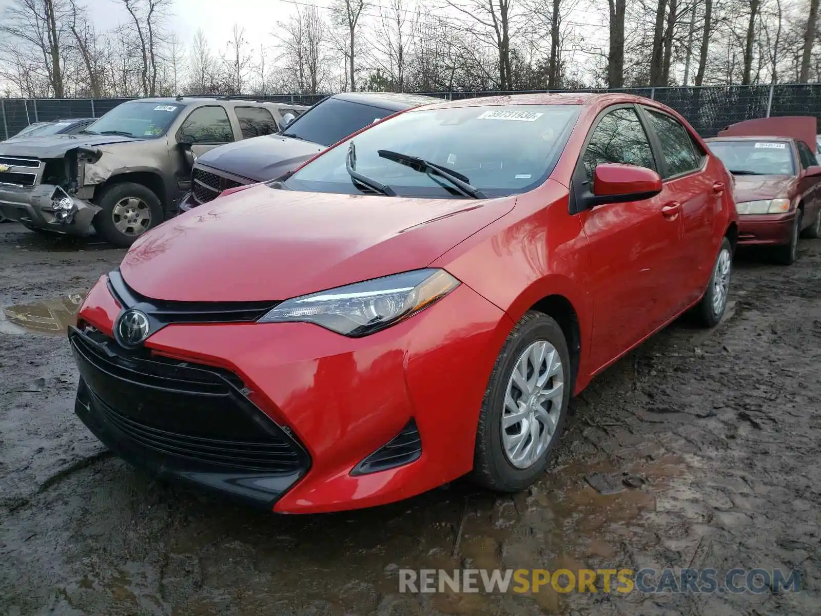 2 Photograph of a damaged car 5YFBURHE6KP935548 TOYOTA COROLLA 2019