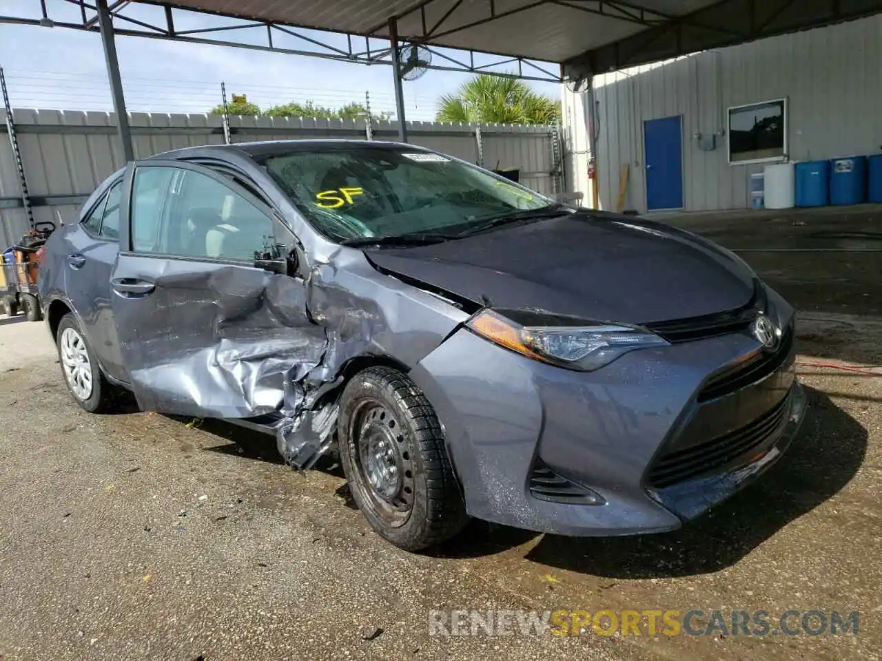 1 Photograph of a damaged car 5YFBURHE6KP935727 TOYOTA COROLLA 2019