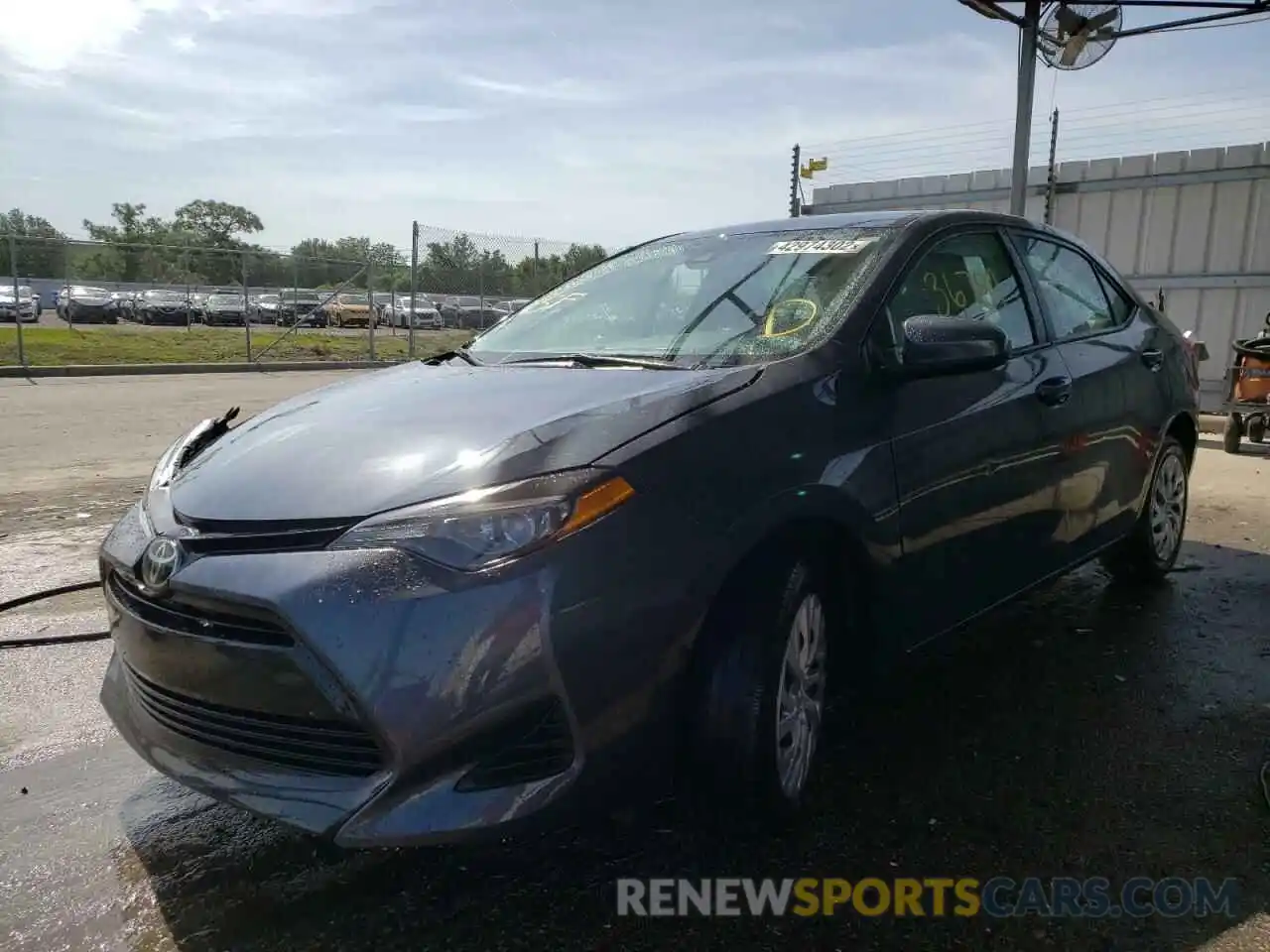 2 Photograph of a damaged car 5YFBURHE6KP935727 TOYOTA COROLLA 2019