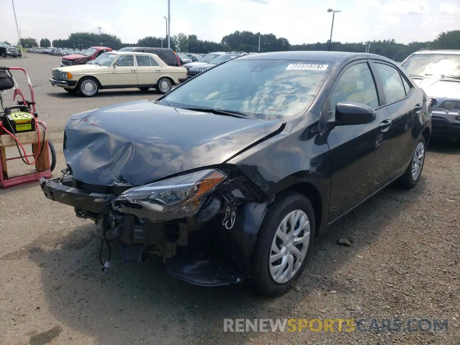 2 Photograph of a damaged car 5YFBURHE6KP936098 TOYOTA COROLLA 2019