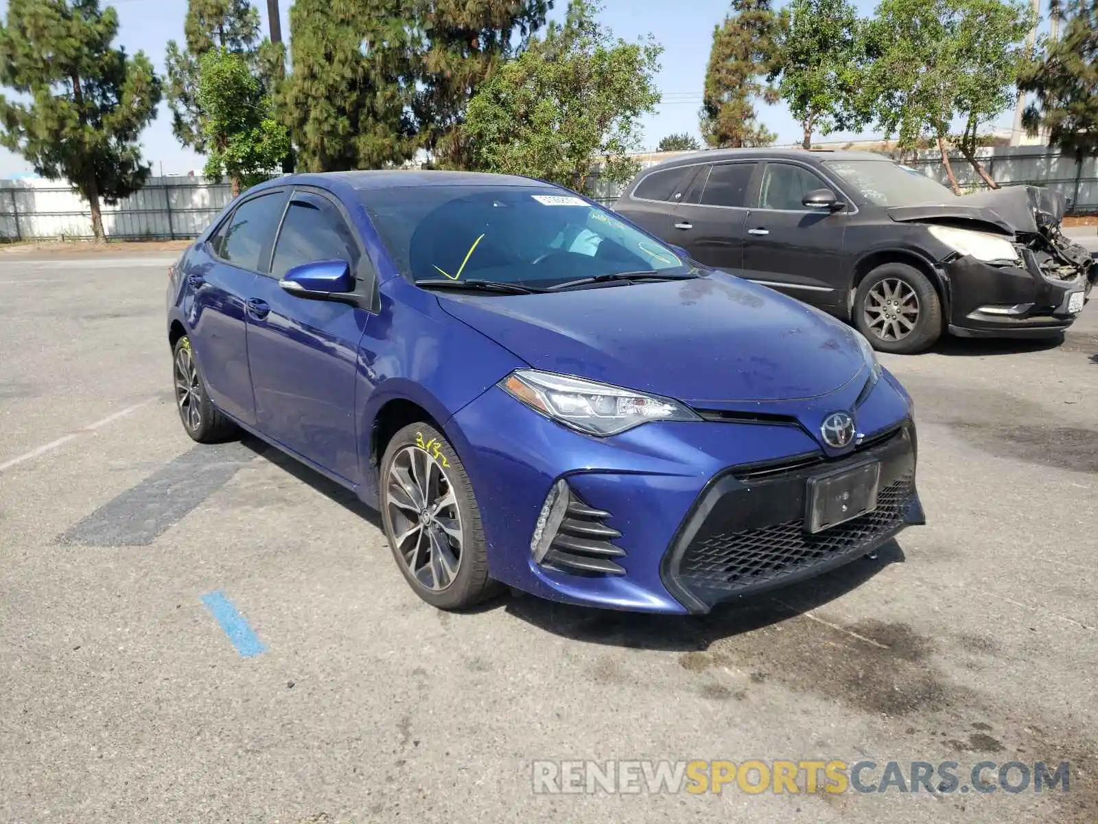 1 Photograph of a damaged car 5YFBURHE6KP936117 TOYOTA COROLLA 2019