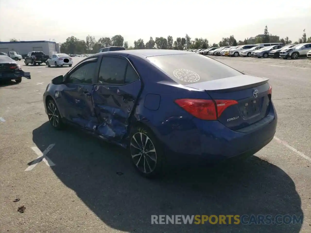 3 Photograph of a damaged car 5YFBURHE6KP936117 TOYOTA COROLLA 2019