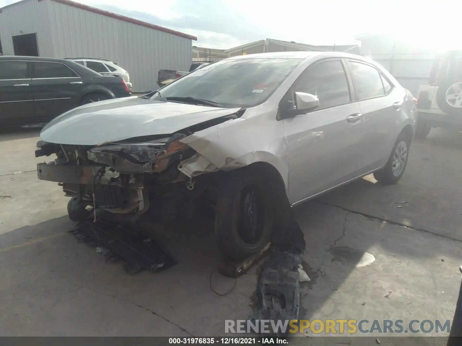 2 Photograph of a damaged car 5YFBURHE6KP936215 TOYOTA COROLLA 2019