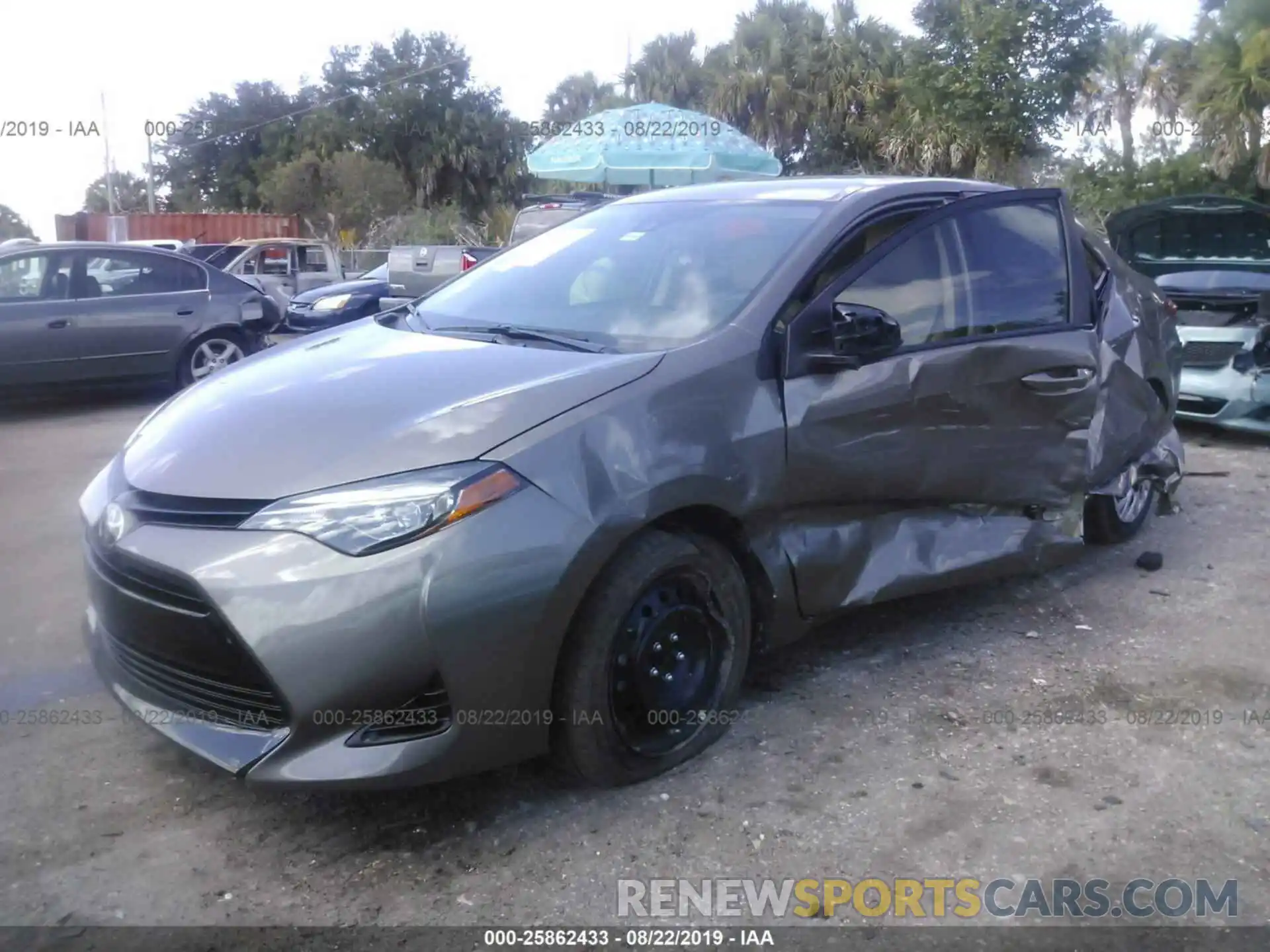 2 Photograph of a damaged car 5YFBURHE6KP936554 TOYOTA COROLLA 2019