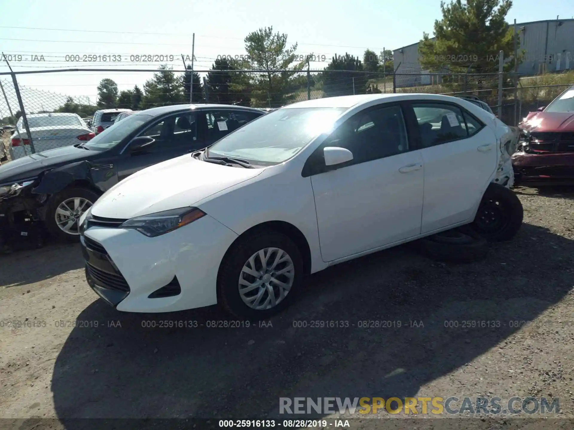 2 Photograph of a damaged car 5YFBURHE6KP936814 TOYOTA COROLLA 2019