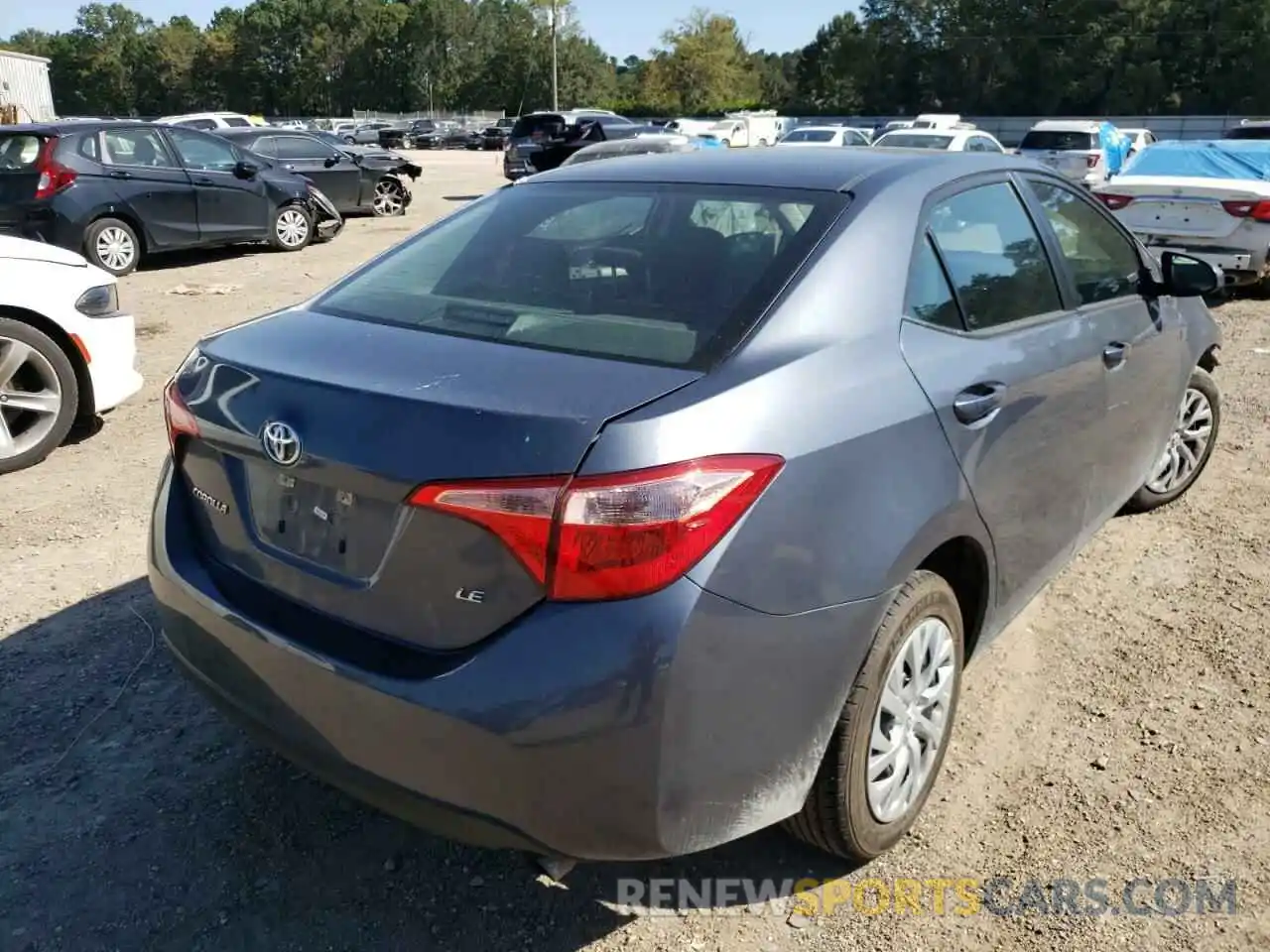 4 Photograph of a damaged car 5YFBURHE6KP937283 TOYOTA COROLLA 2019