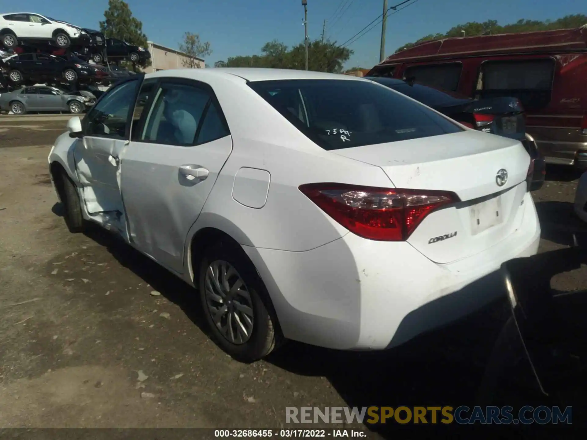 3 Photograph of a damaged car 5YFBURHE6KP937316 TOYOTA COROLLA 2019